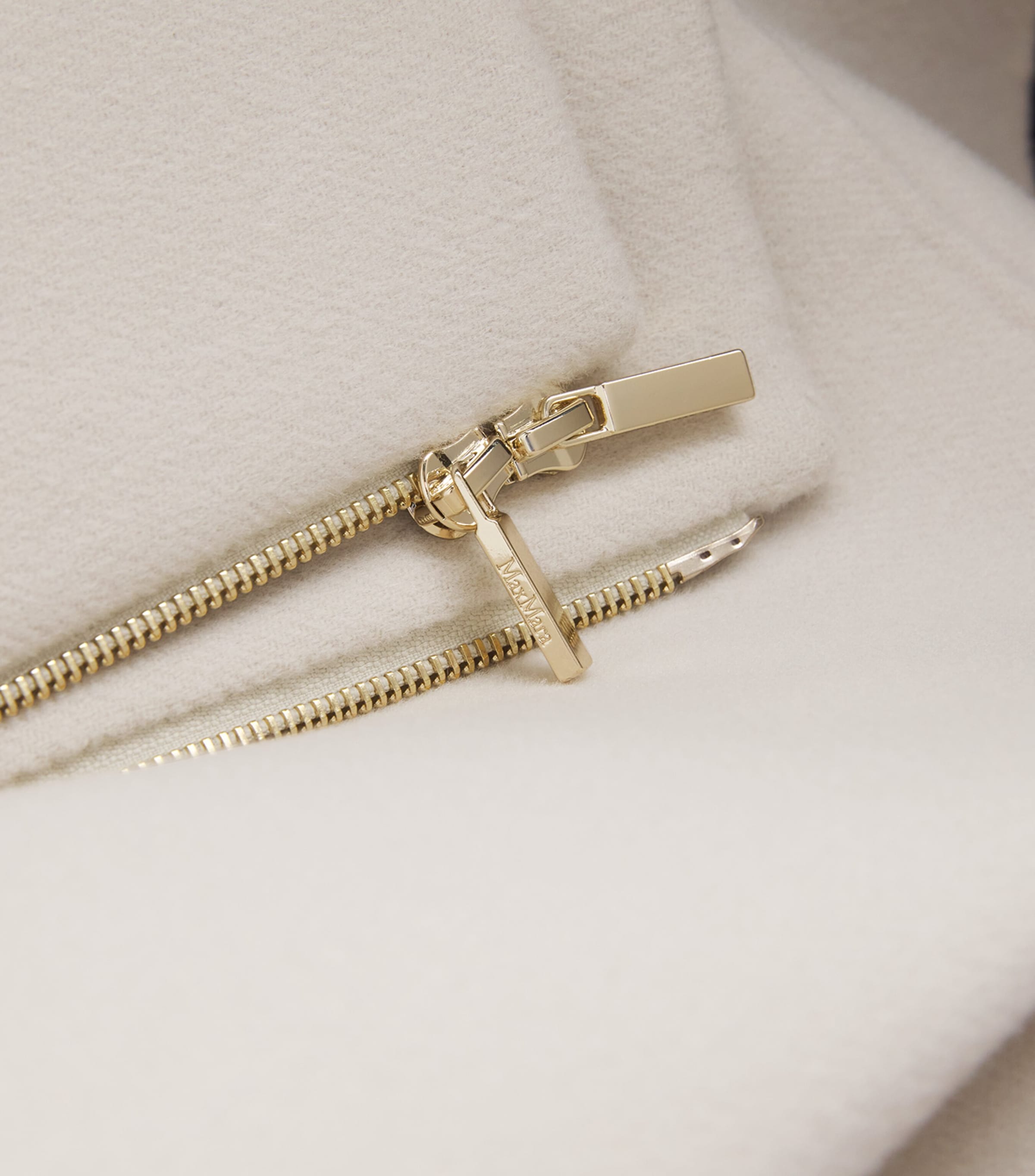 Virgin Wool Hooded Coat IVORY Image 5