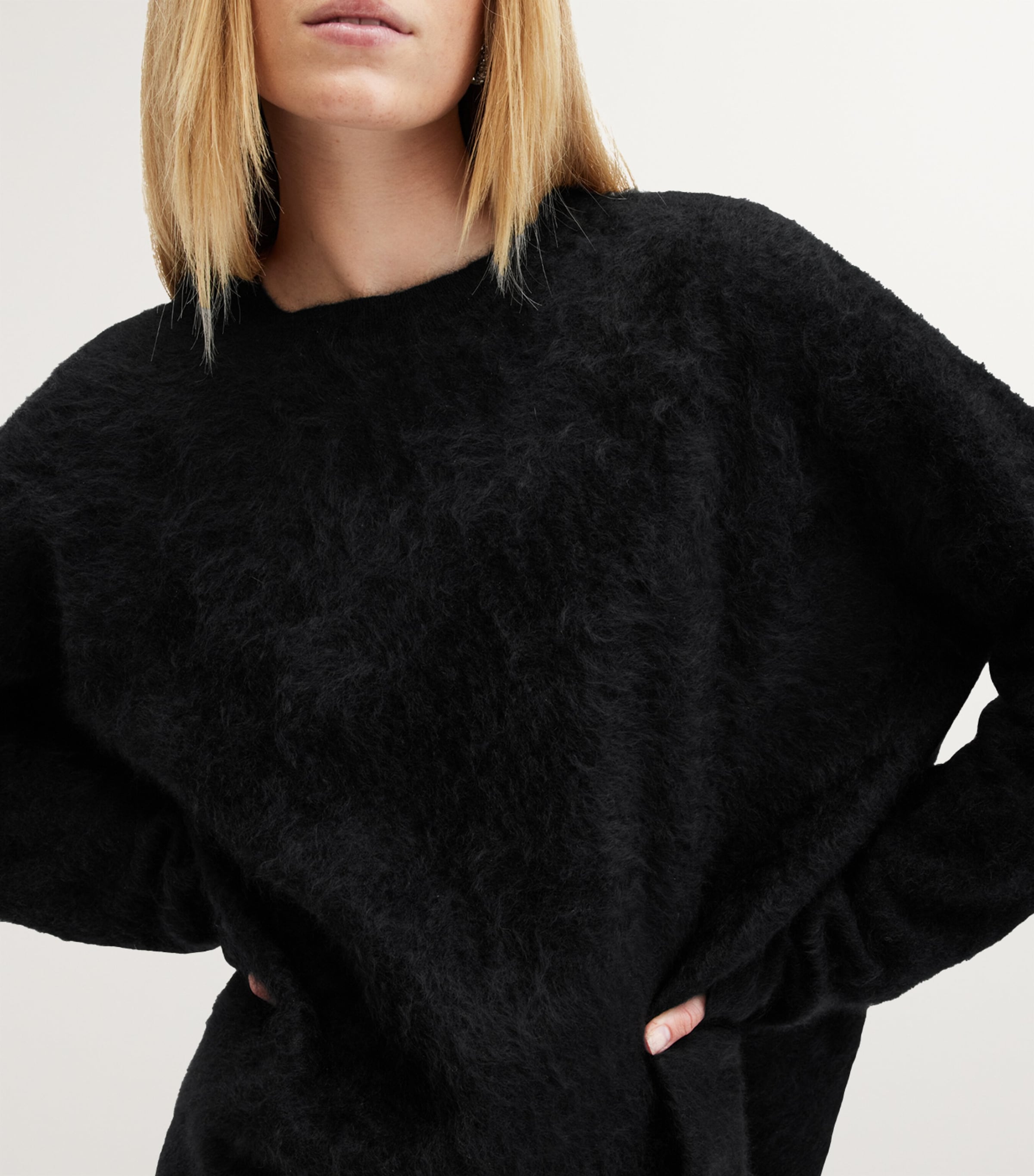 Cashmere Rebel Sweater BLACK Image 6