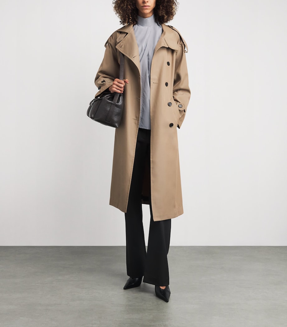 Cotton Poplin Ascot Blouse BG219 MIST Image 2