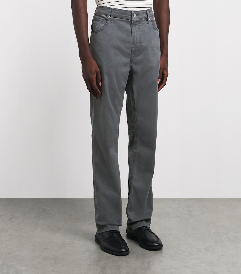 FRAME Mens The Modern Straight Jeans Swgy Shadow Grey Image 4