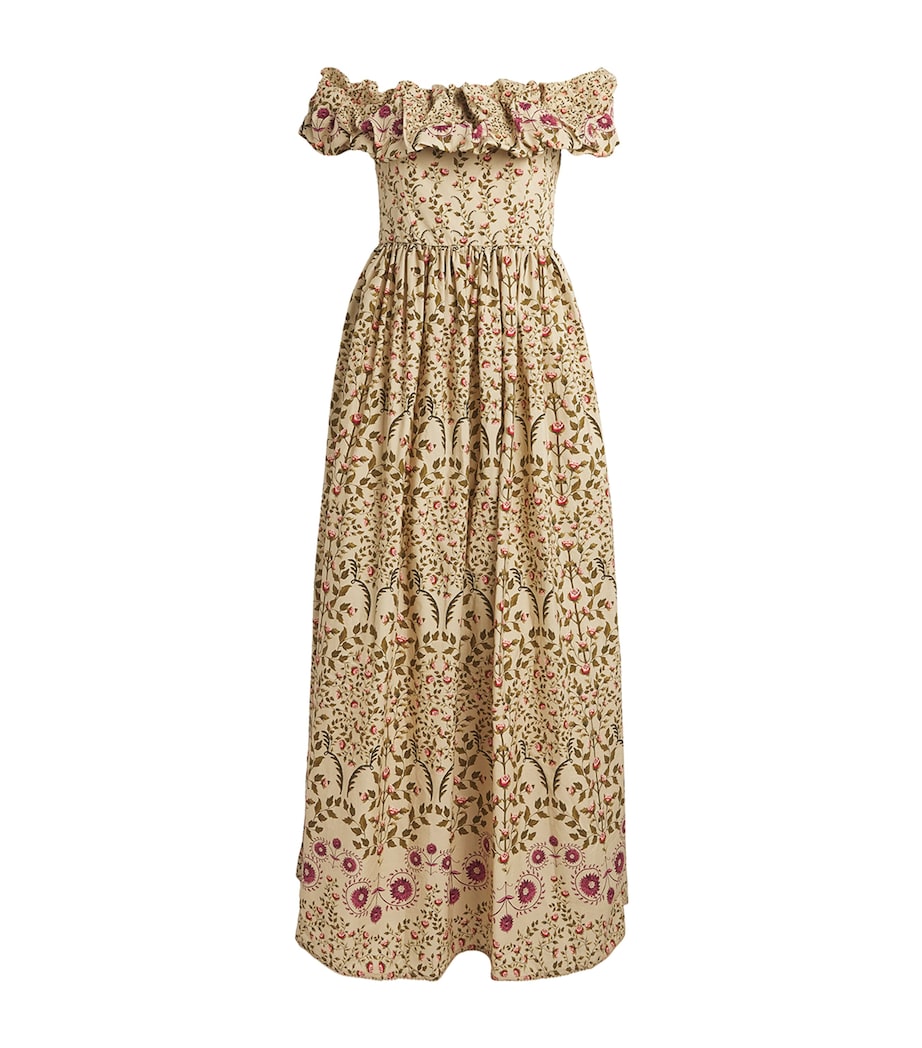 Cotton Floral Print Sueño Maxi Dress MULTICOLOR Image 1