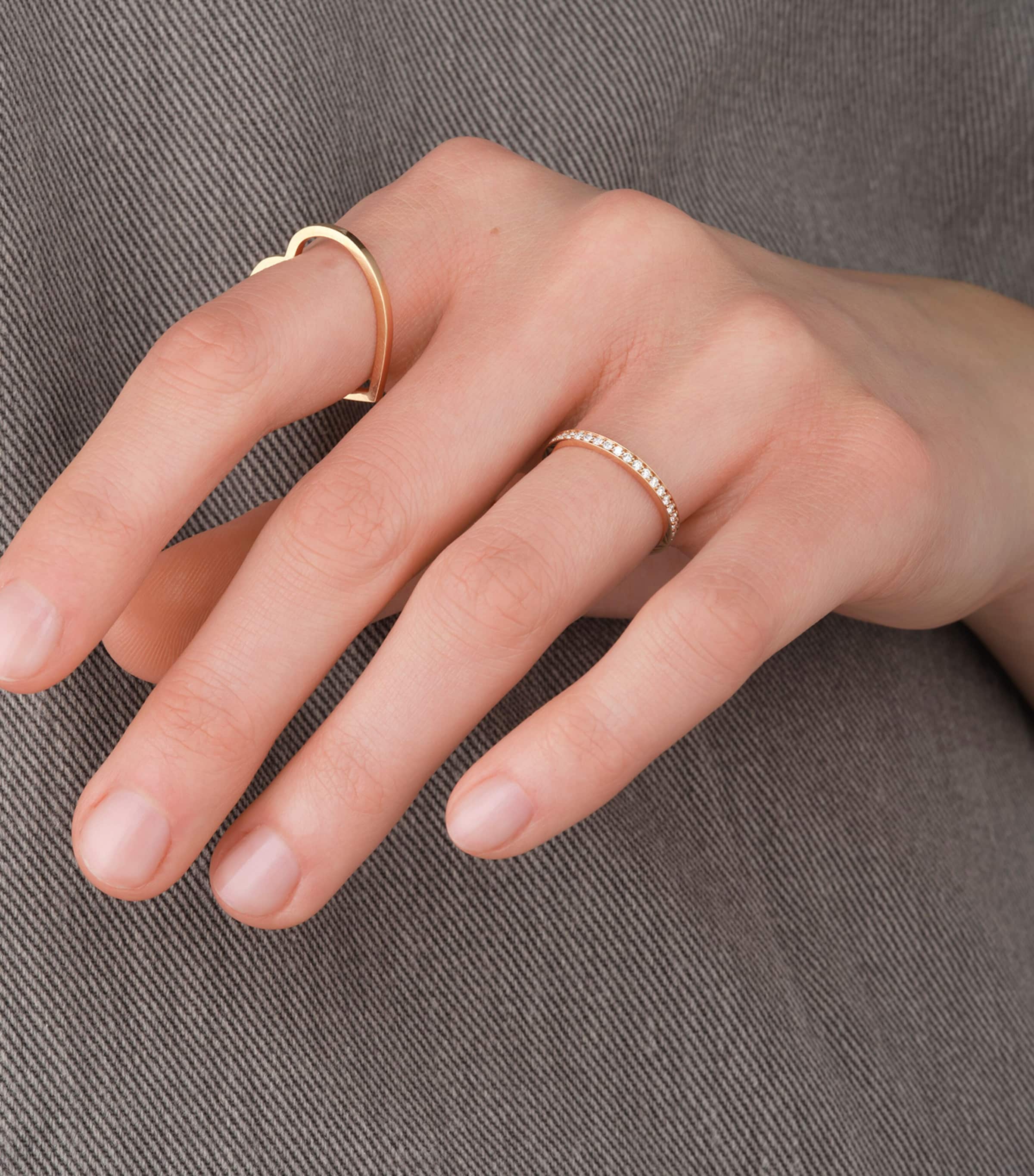 Repossi Rose Gold Antifer Ring Pink Gold Image 2