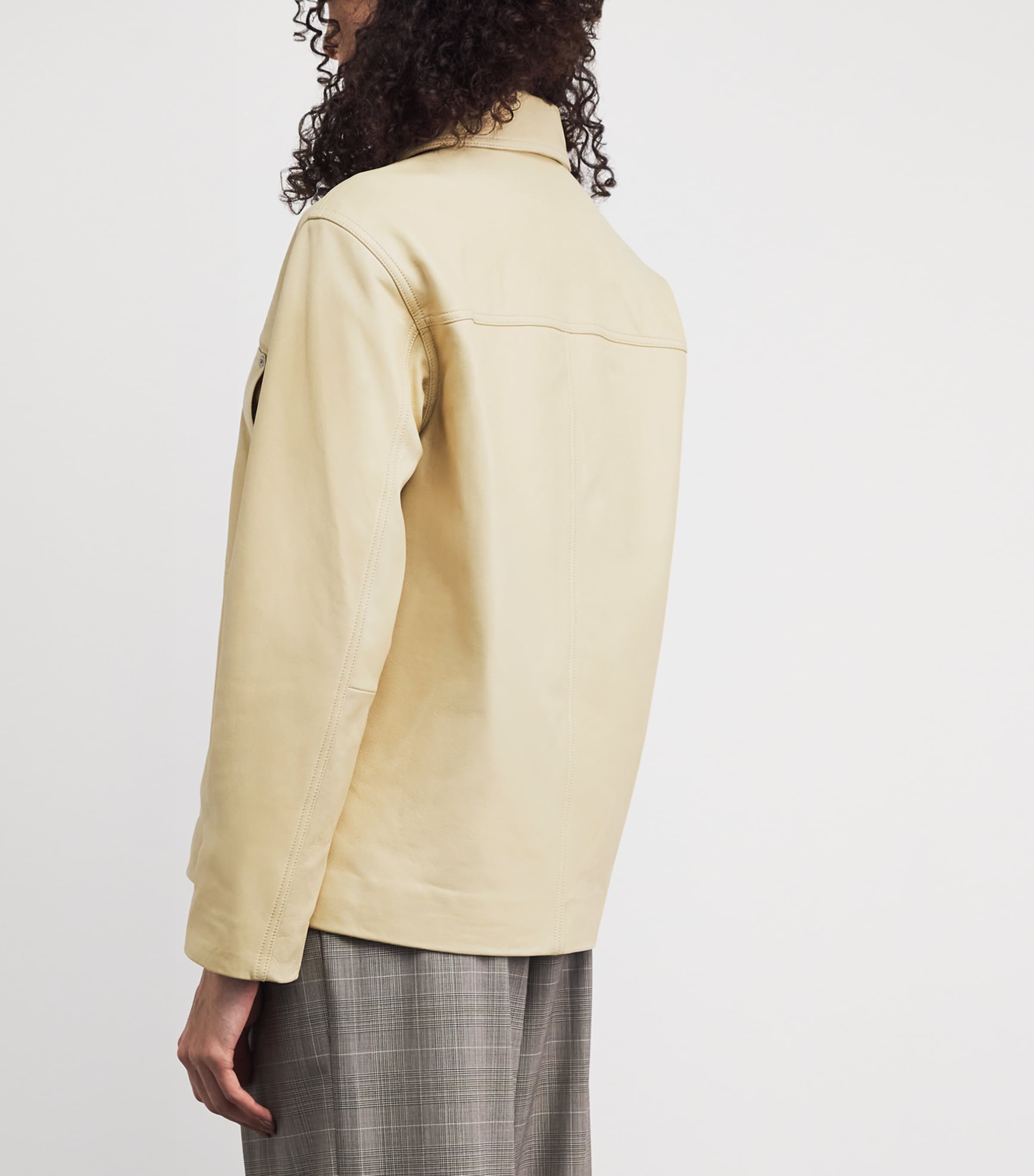 Sid Leather Jacket PLYLW Image 5