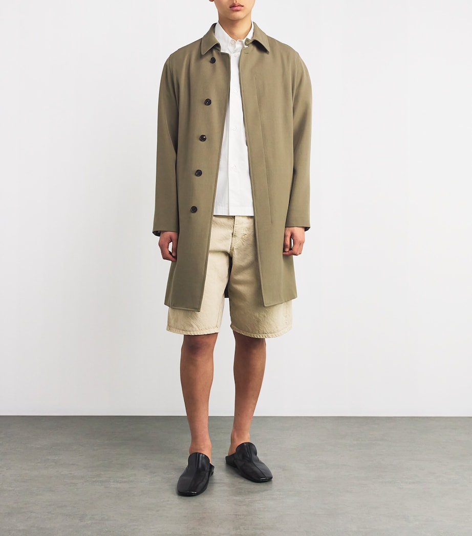 Studio Nicholson Mens Organic Cotton Sorono Oversized Shirt Optic White Image 2