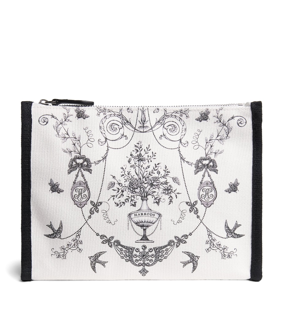 Harrods Lace Print Pouch Multi Print Image 1