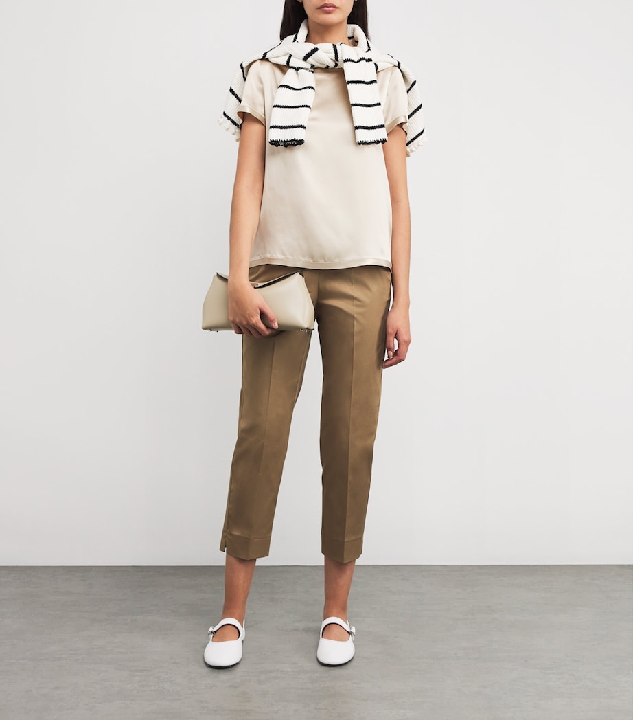 Silk T-Shirt CREAM Image 2