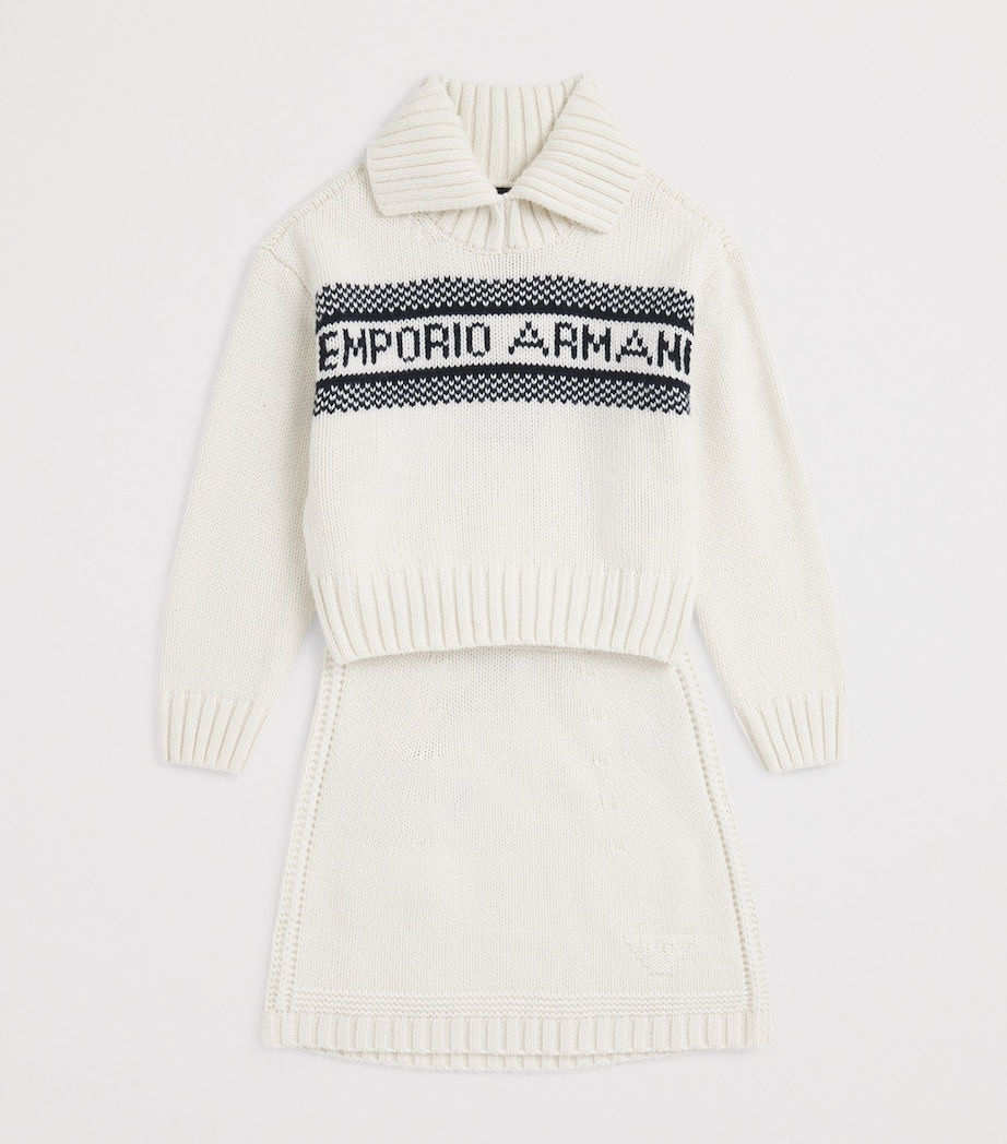 Virgin Wool-Blend Sweatshirt (4-14 Years) M0019OFF WHITE/NAVY Image 3