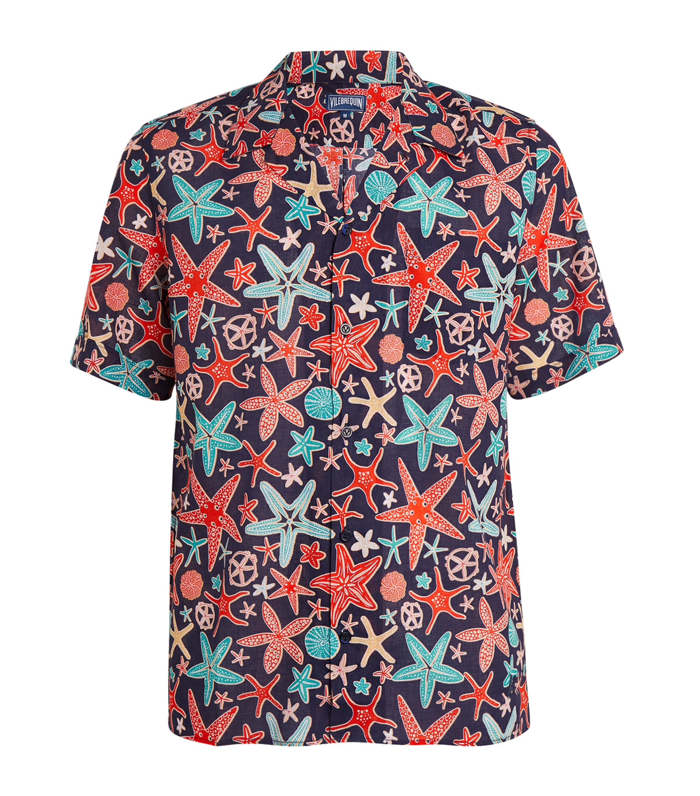 VILEBREQUIN LINEN STARFISH SHIRT 