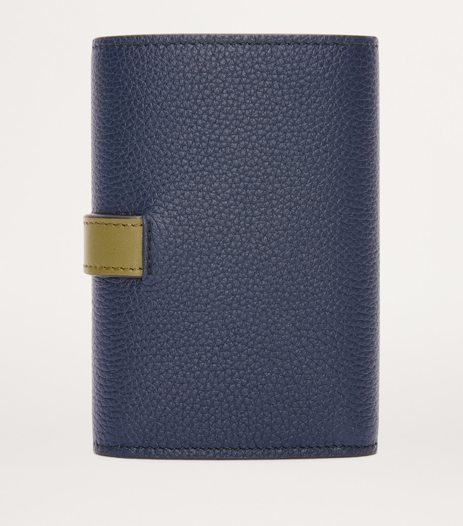 Small Calfskin Vertical Wallet ABYSS BLUE/OLIVE/DAR Image 4