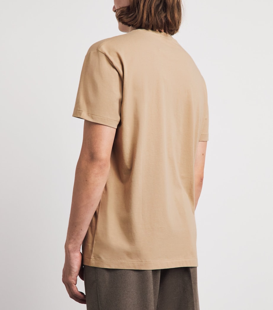 Polo Ralph Lauren Mens Cotton Embroidered Logo T-Shirt Vintage Khaki Image 5