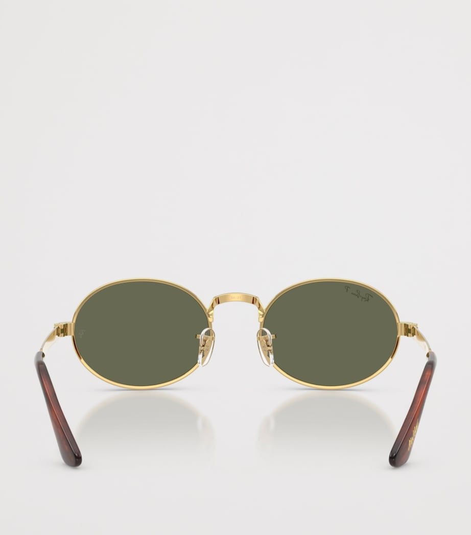 Ray-Ban By A$AP Rocky Oval Sunglasses Gold Image 4