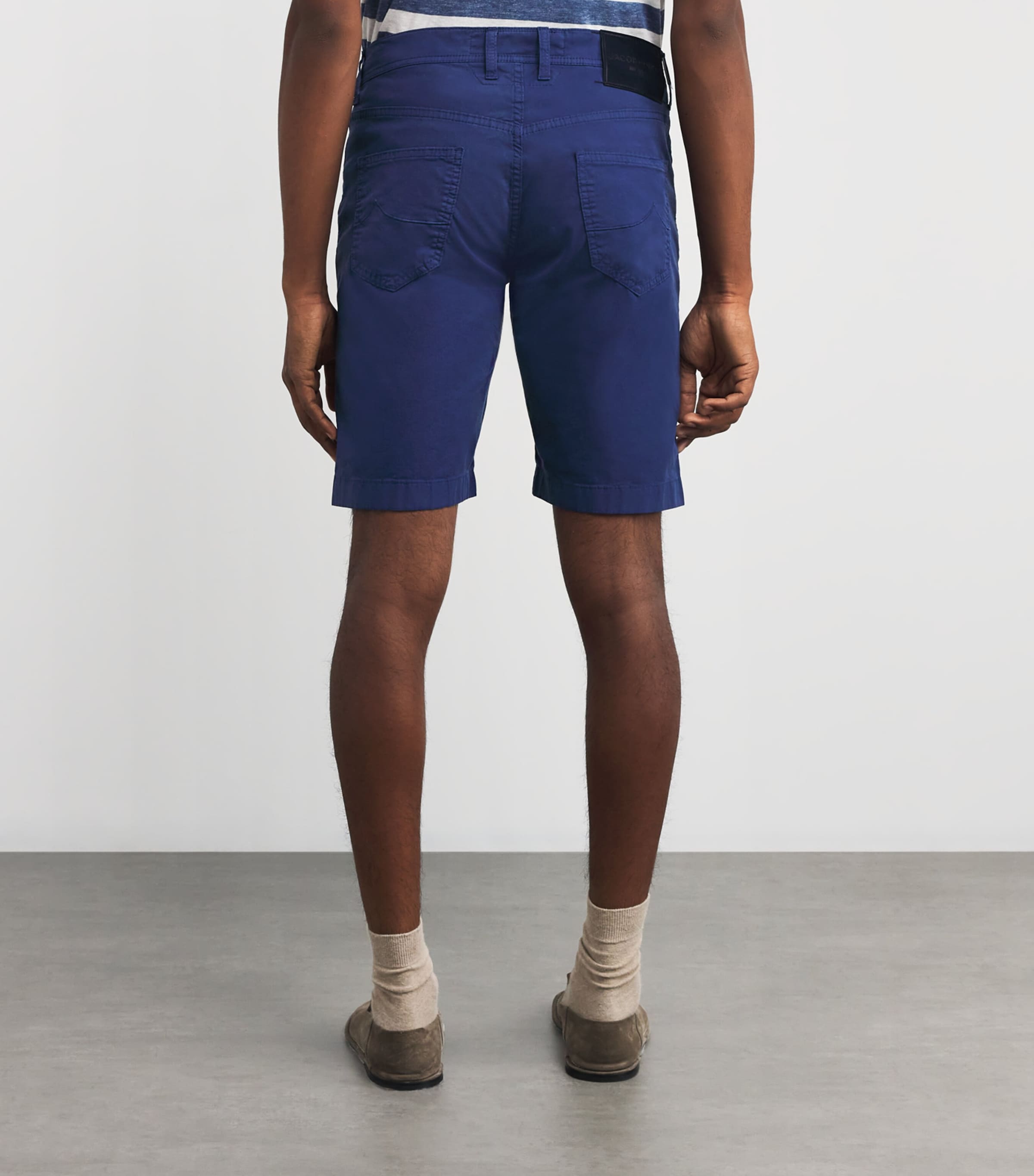 Stretch Cotton Nicolas Bermuda Shorts Y63 Image 4