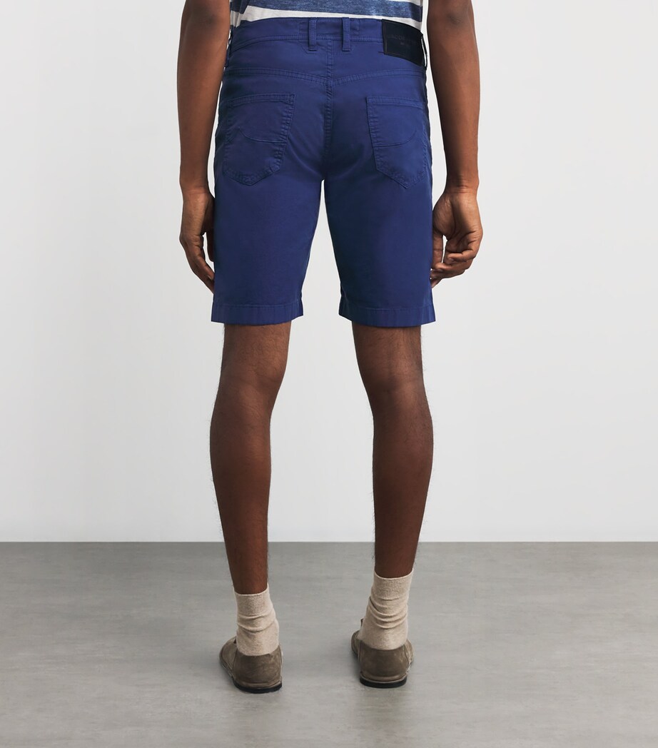Stretch Cotton Nicolas Bermuda Shorts Y63 Image 4