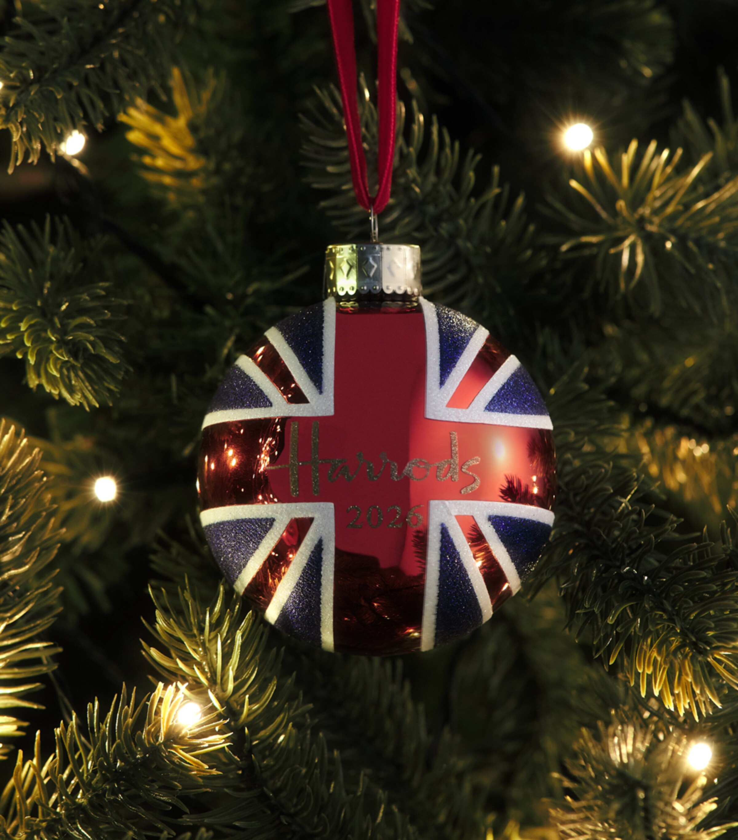 Harrods Union Jack 2026 Year Bauble Union Jack Image 4