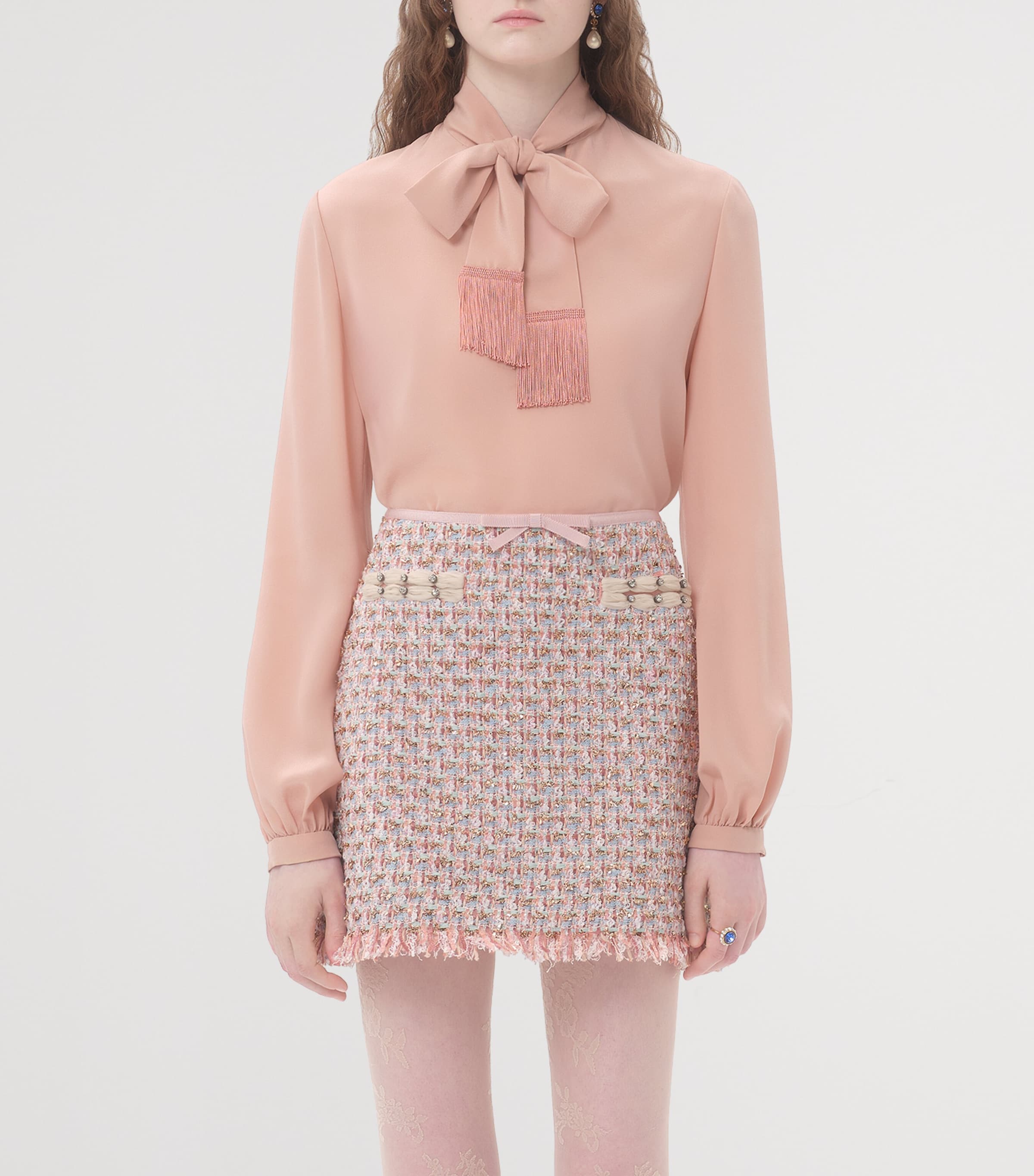 Silk Fringed Blouse 0LZ Image 2