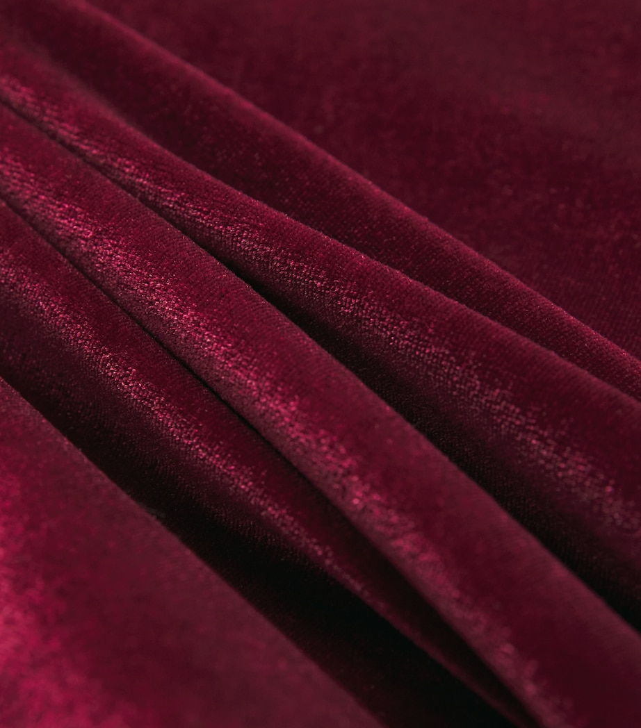 Velvet Off-The-Shoulder Maxi Dress 364 BURGUNDY Image 5