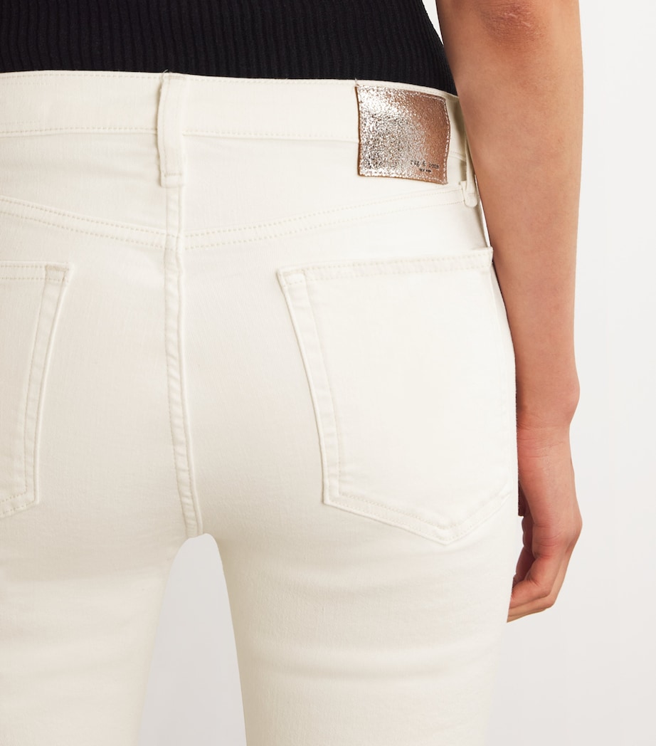 Peyton Mid-Rise Bootcut Jeans ECRU Image 6