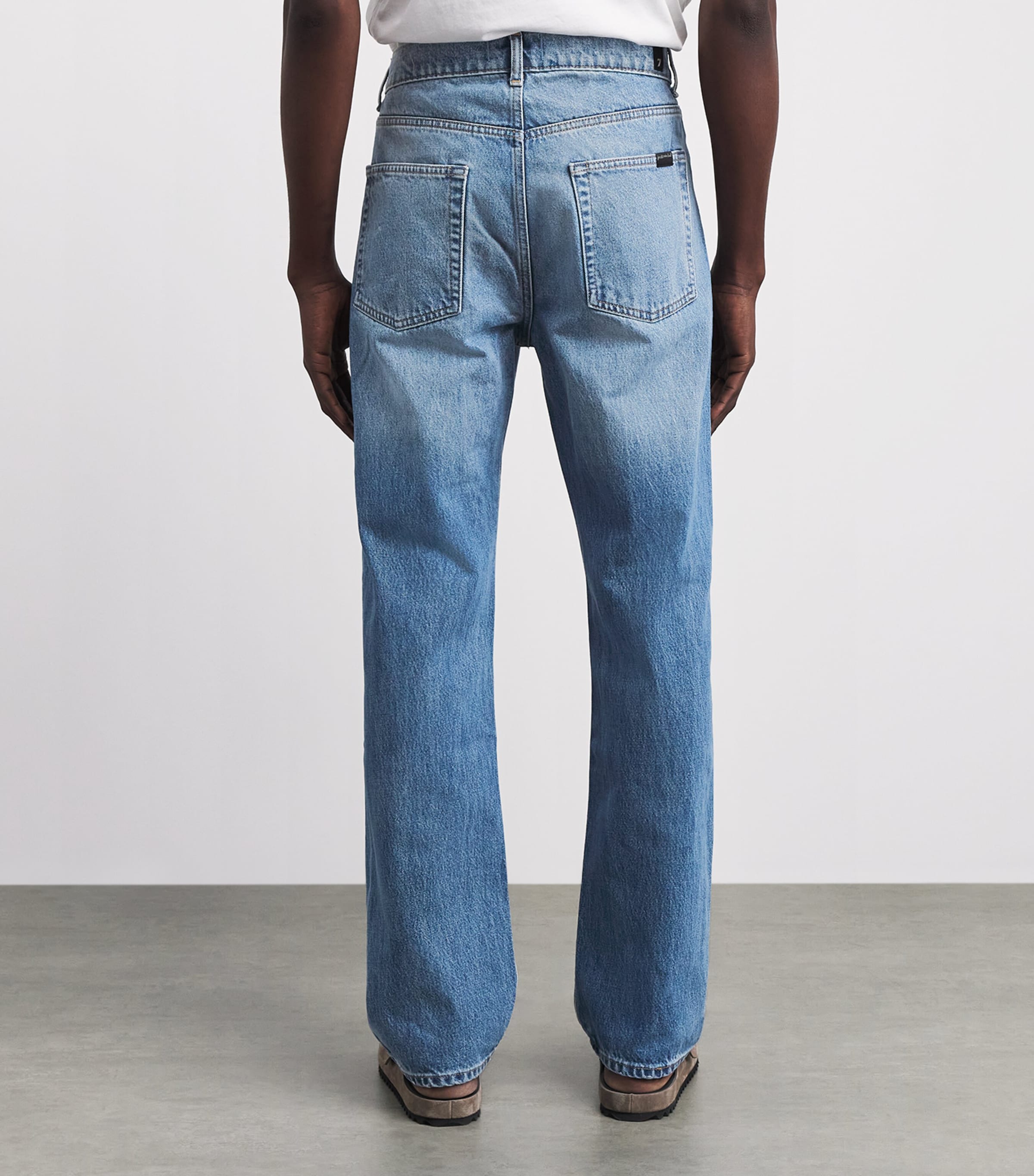 7 For All Mankind Mens Easy Straight Jeans Mason Image 5