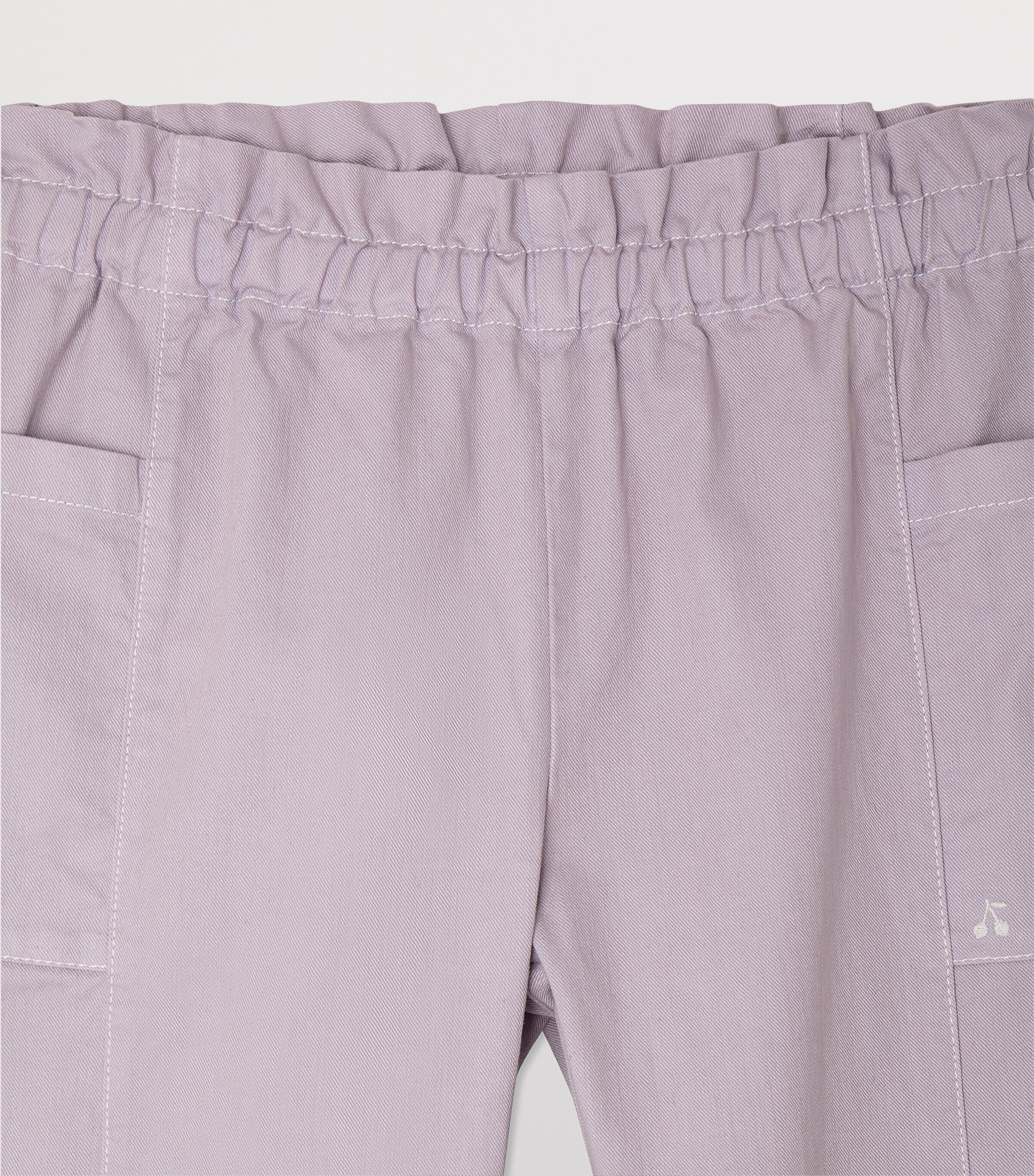 Bonpoint Organic Cotton Tiche Trousers (4-8 Years) Lilas Image 3