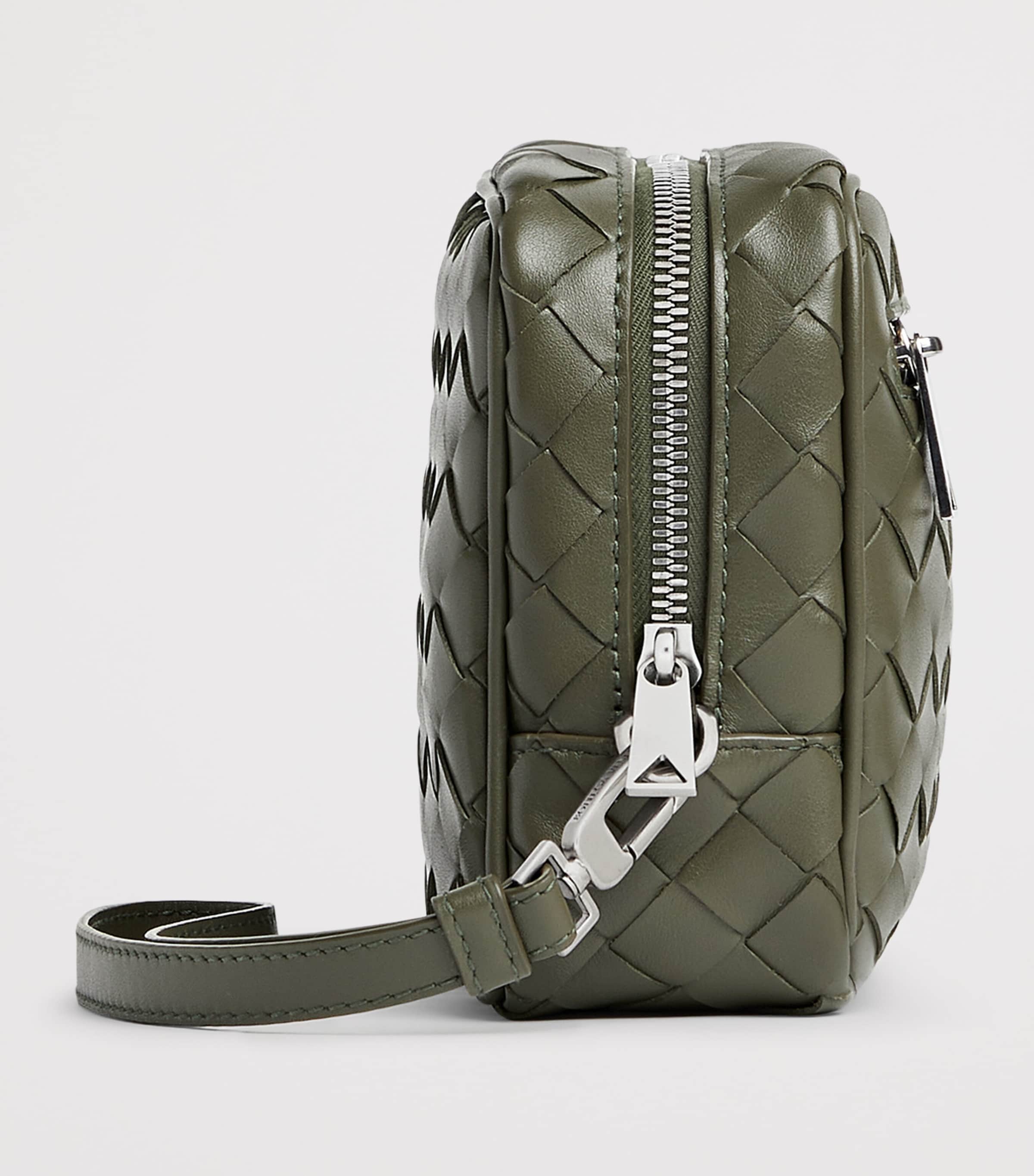 Small Leather Intrecciato Pouch 3248 Image 4