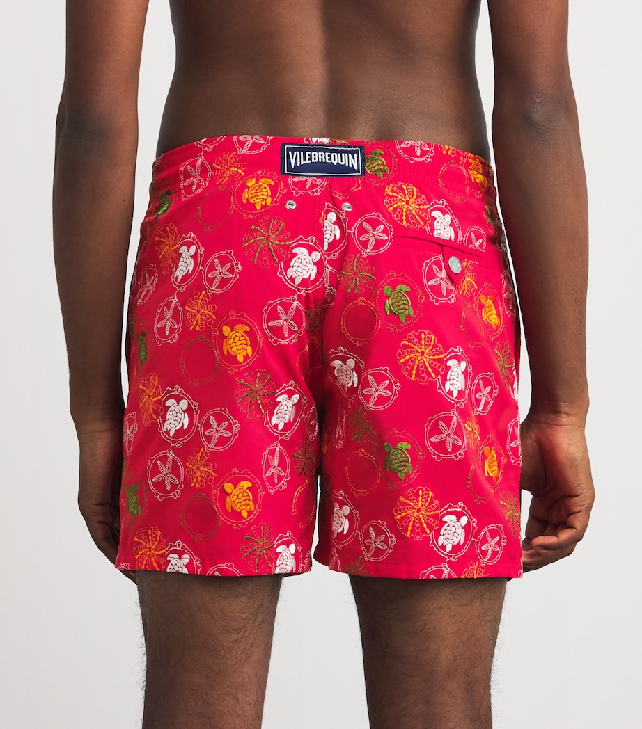 Embroidered Mistral Swim Shorts 228LIPSTICK Image 3