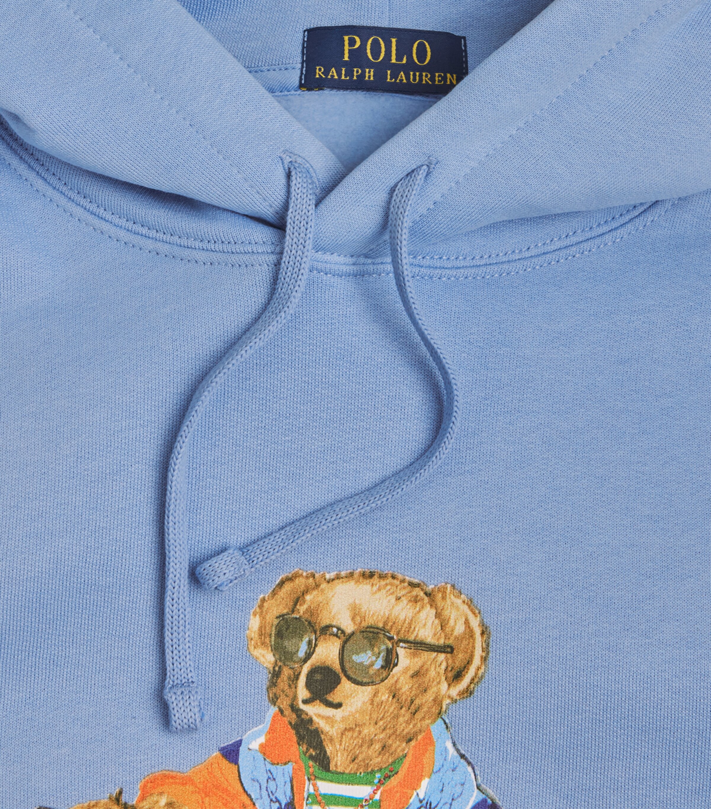 Polo Ralph Lauren Mens Cotton-Blend Polo Bear Hoodie Austin Blue Ss Bear Image 6