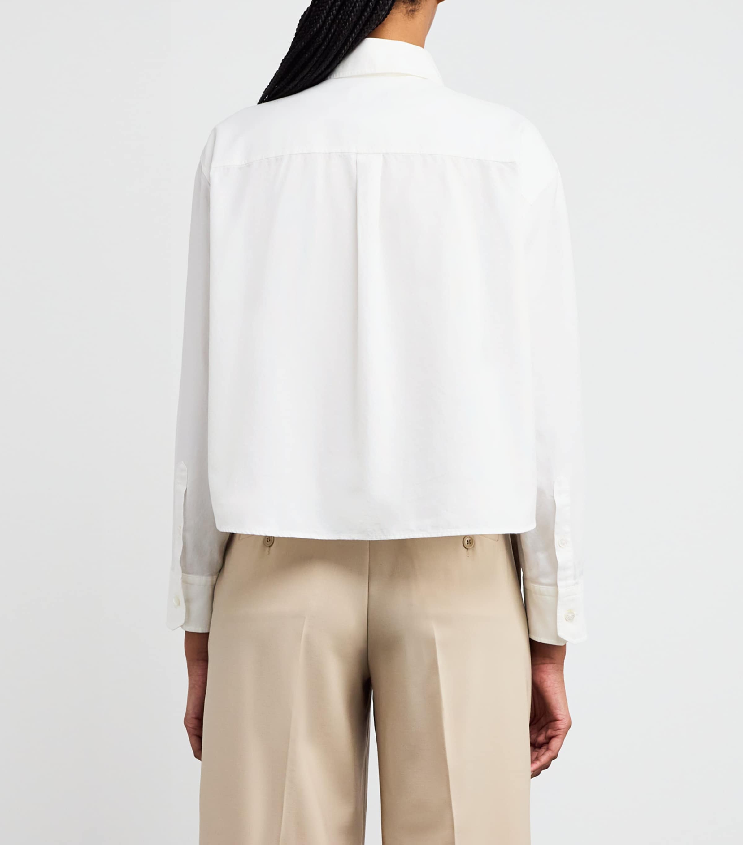 Cotton Oxford Shirt WHITE Image 4