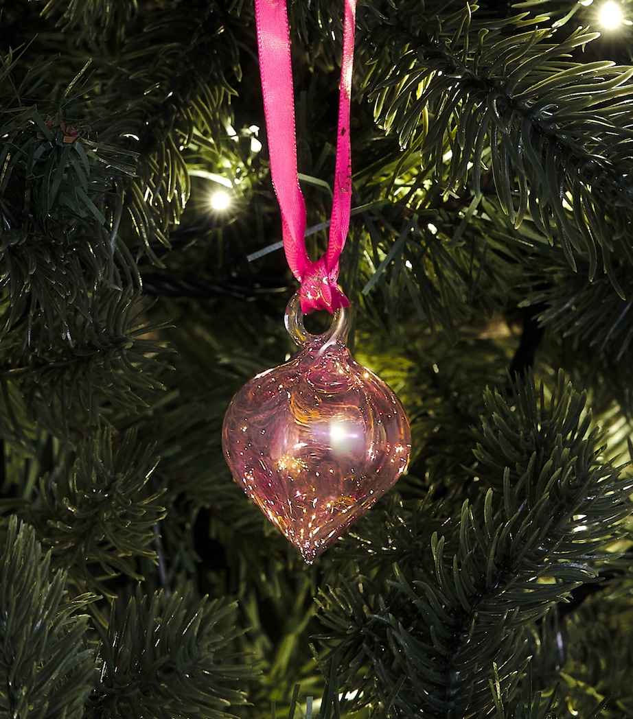 Artifactually Glass Swirl Tree Decoration Pink Image 3