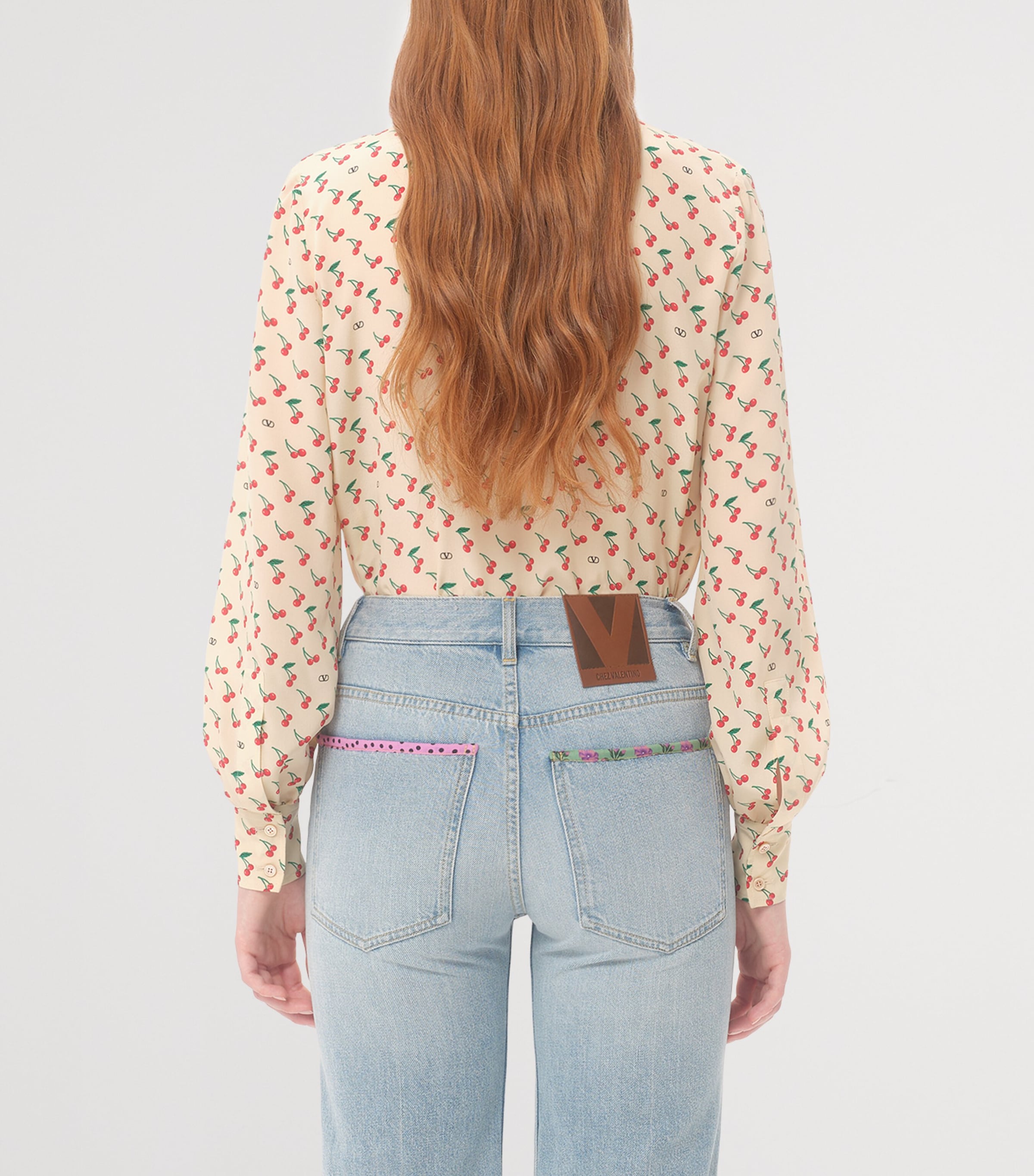 Valentino Silk Cherry Print Shirt | Harrods US