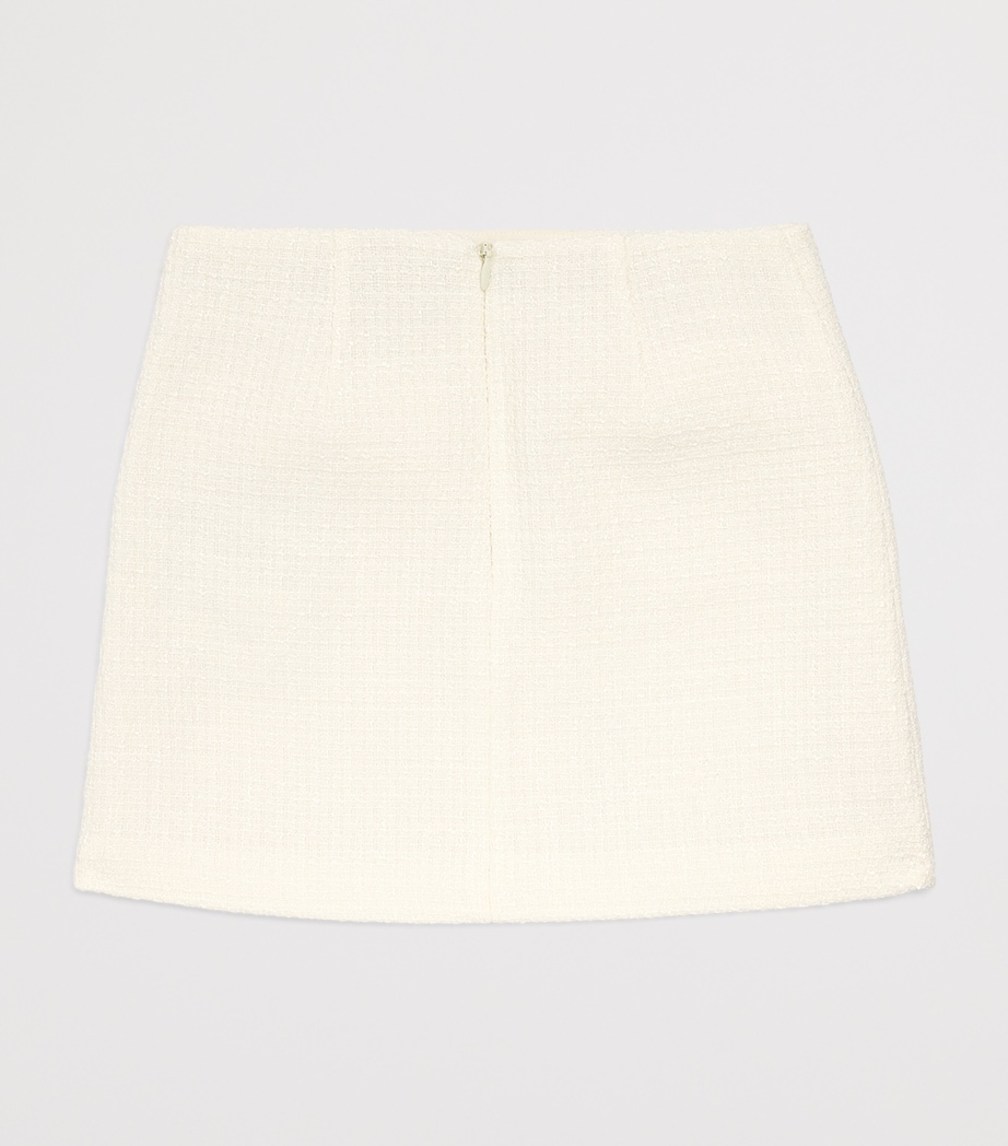 Self-Portrait Kids Bouclé Skirt (3-14 Years) Cream Image 2