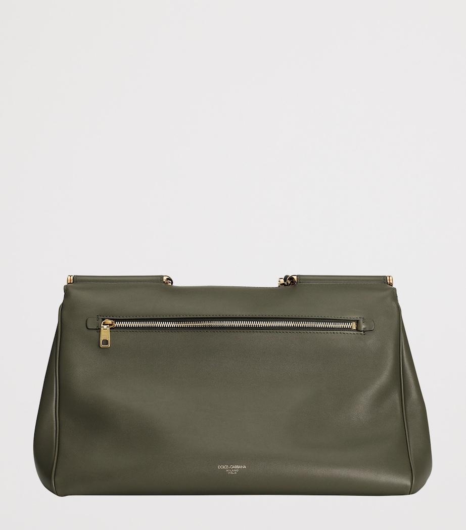Plongé Calfskin My Sicily Top-Handle Bag 80560-DARK GREE Image 4