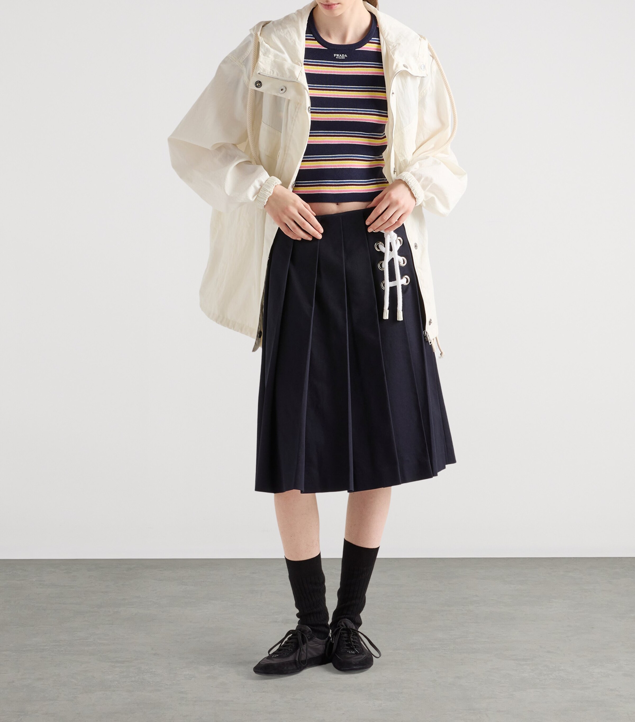 Cotton Stripe Sweater F0008 Image 2