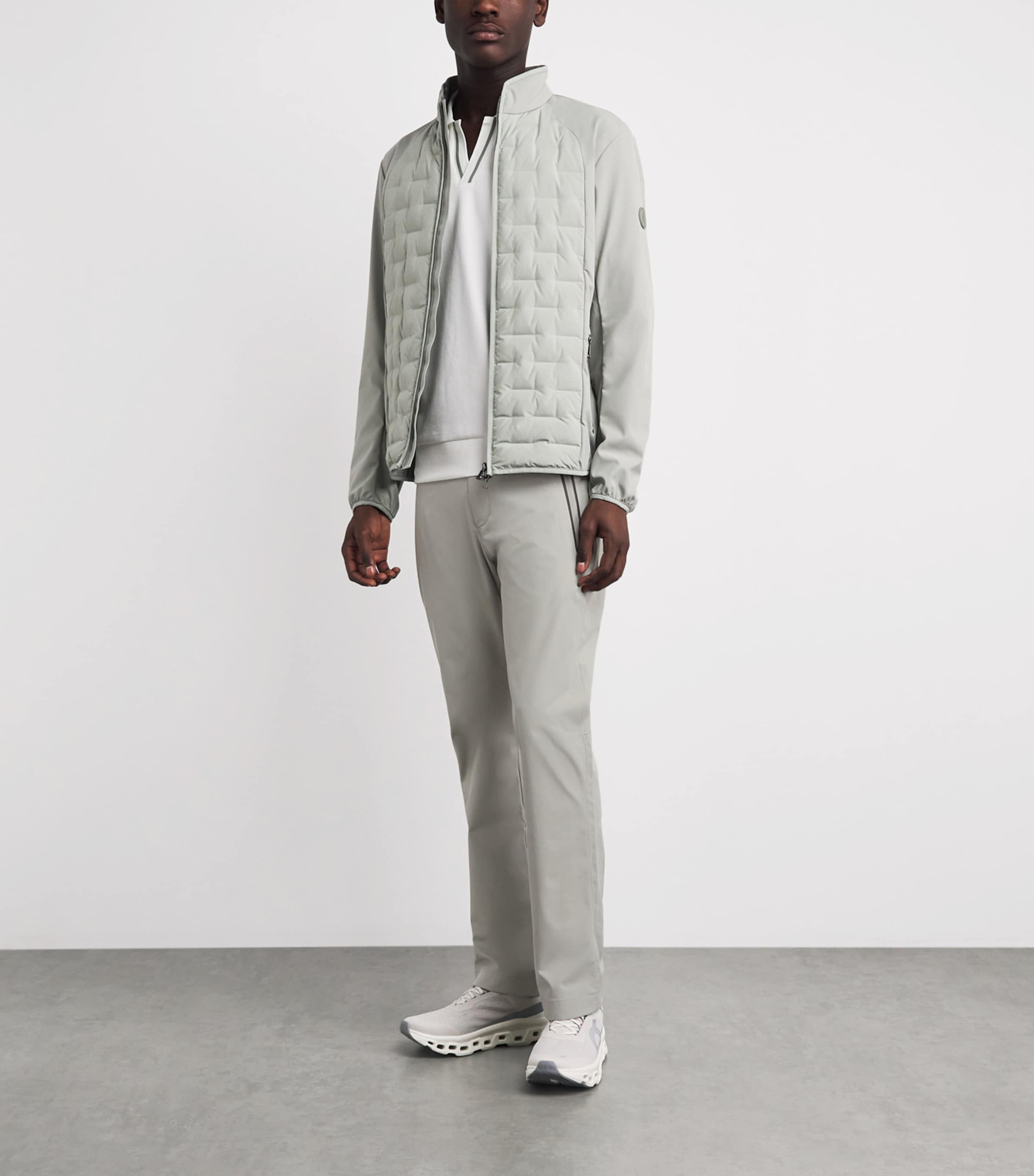 Bogner Mens Water-Repellent Nahil Straight Trousers Fog Image 2