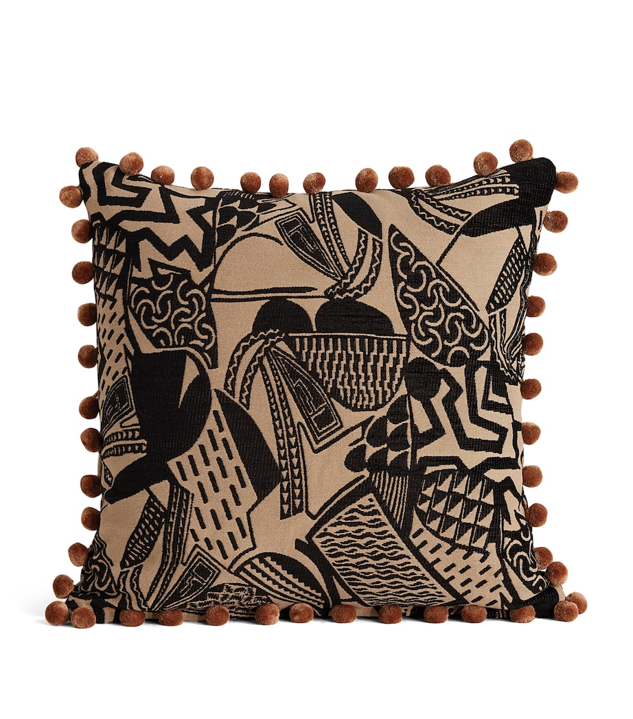 Soho Home Jacquard Daxton Cushion (50cm x 50cm) Neutral Image 1