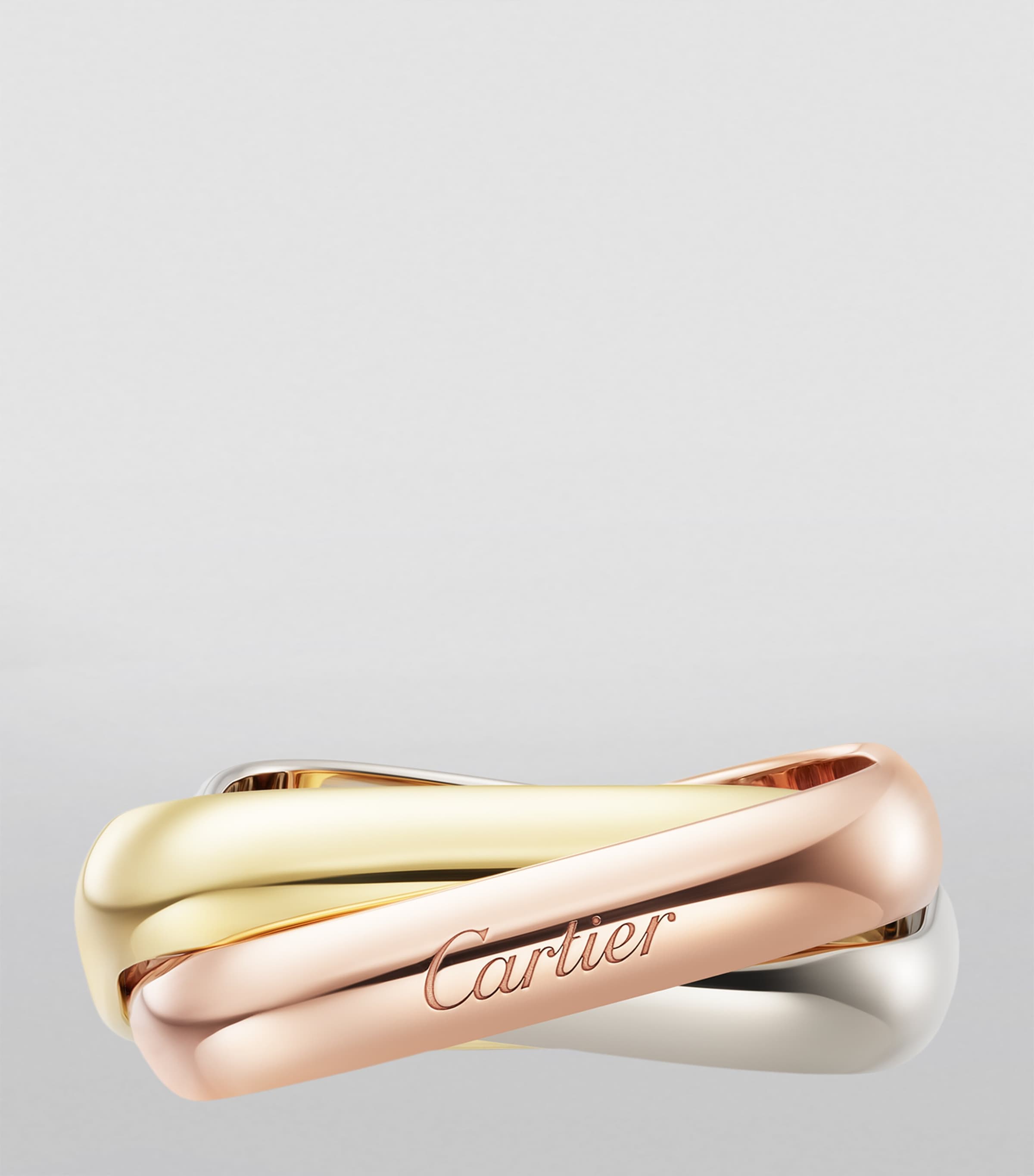 Cartier Medium Yellow, White and Rose Gold Trinity Ring Mixed Gold Image 3