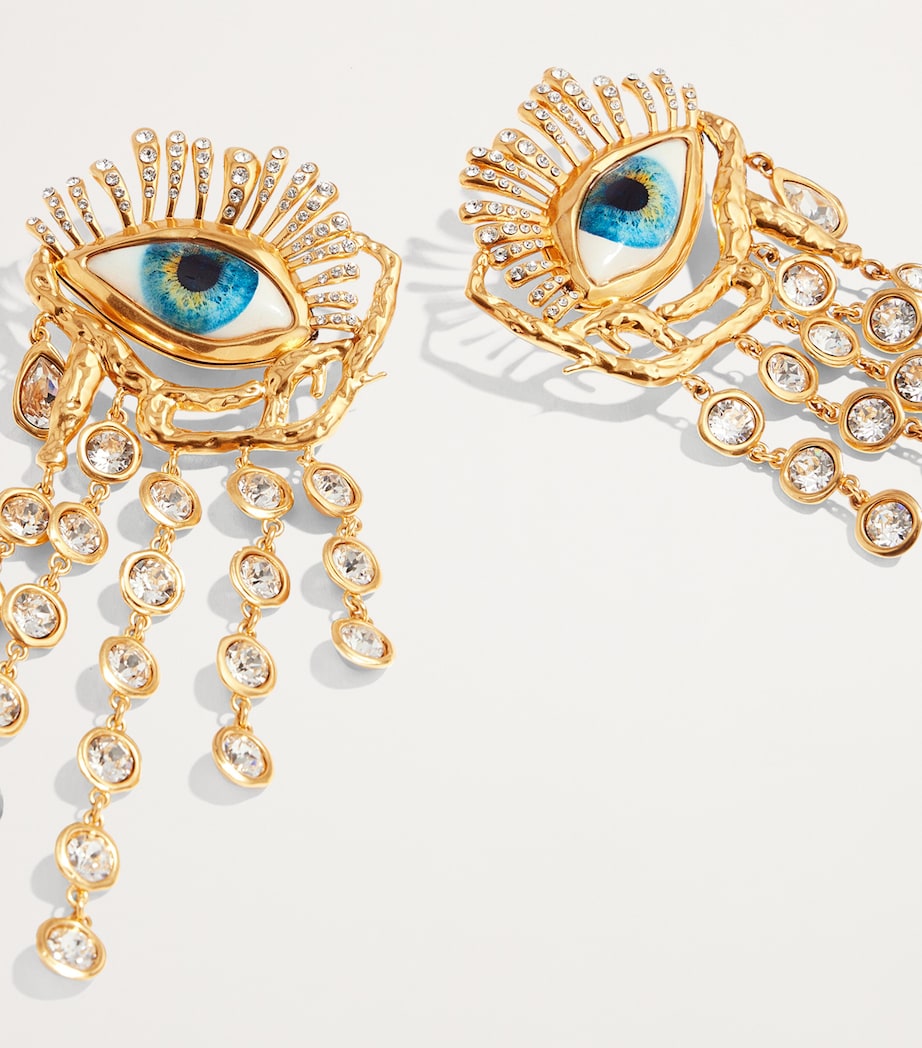 Crying Eyes Earrings 056GOLD Image 4