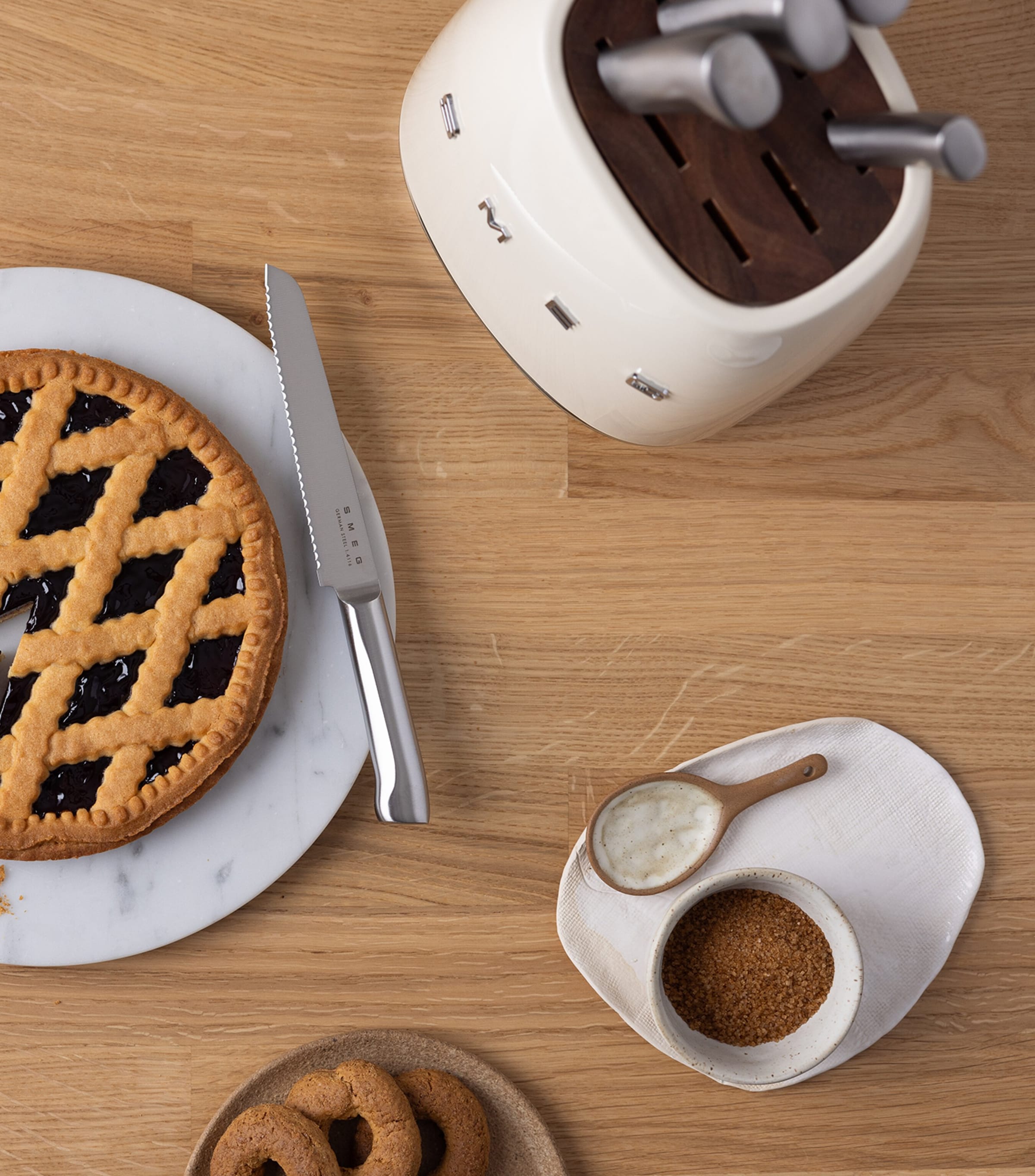 Knife Block Set CREAM Image 8