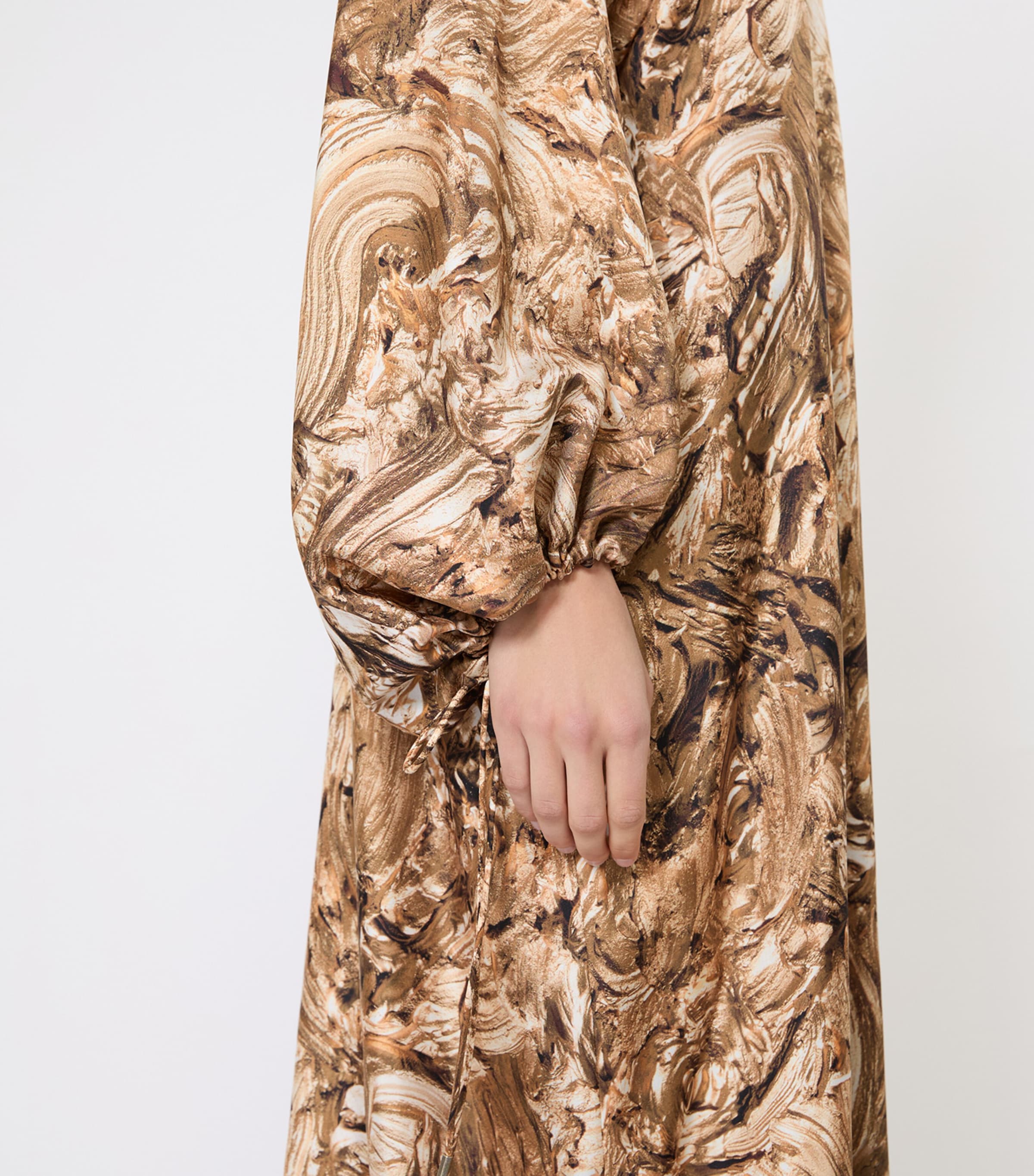 Silk Tunic Gown GOLD Image 6