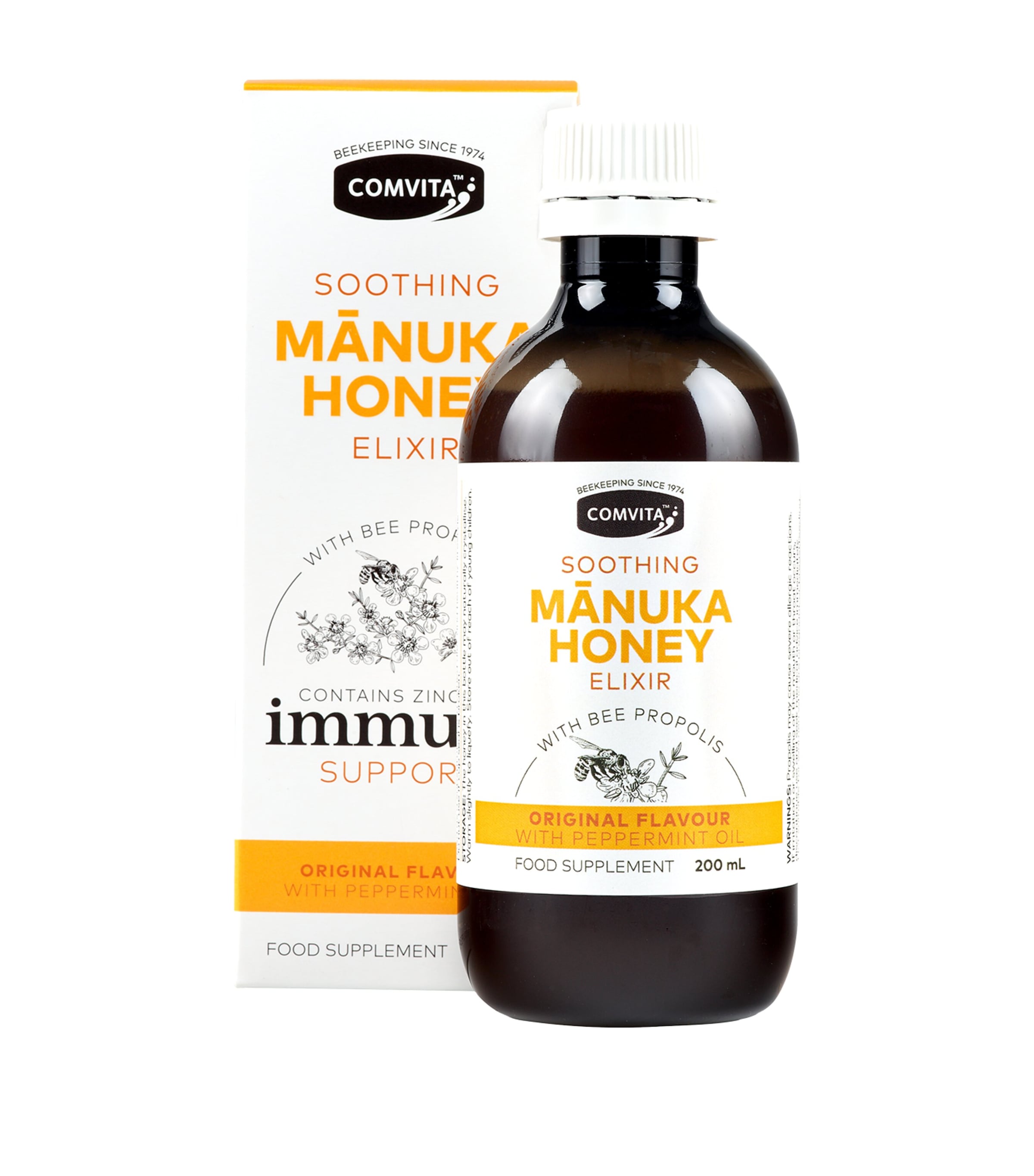 COMVITA Manuka Honey Elixir Food Supplement (200ml) | Health & Wellbeing | Vitamins & Supplements | Immune Boosting | Body Care | Beauty Supplements