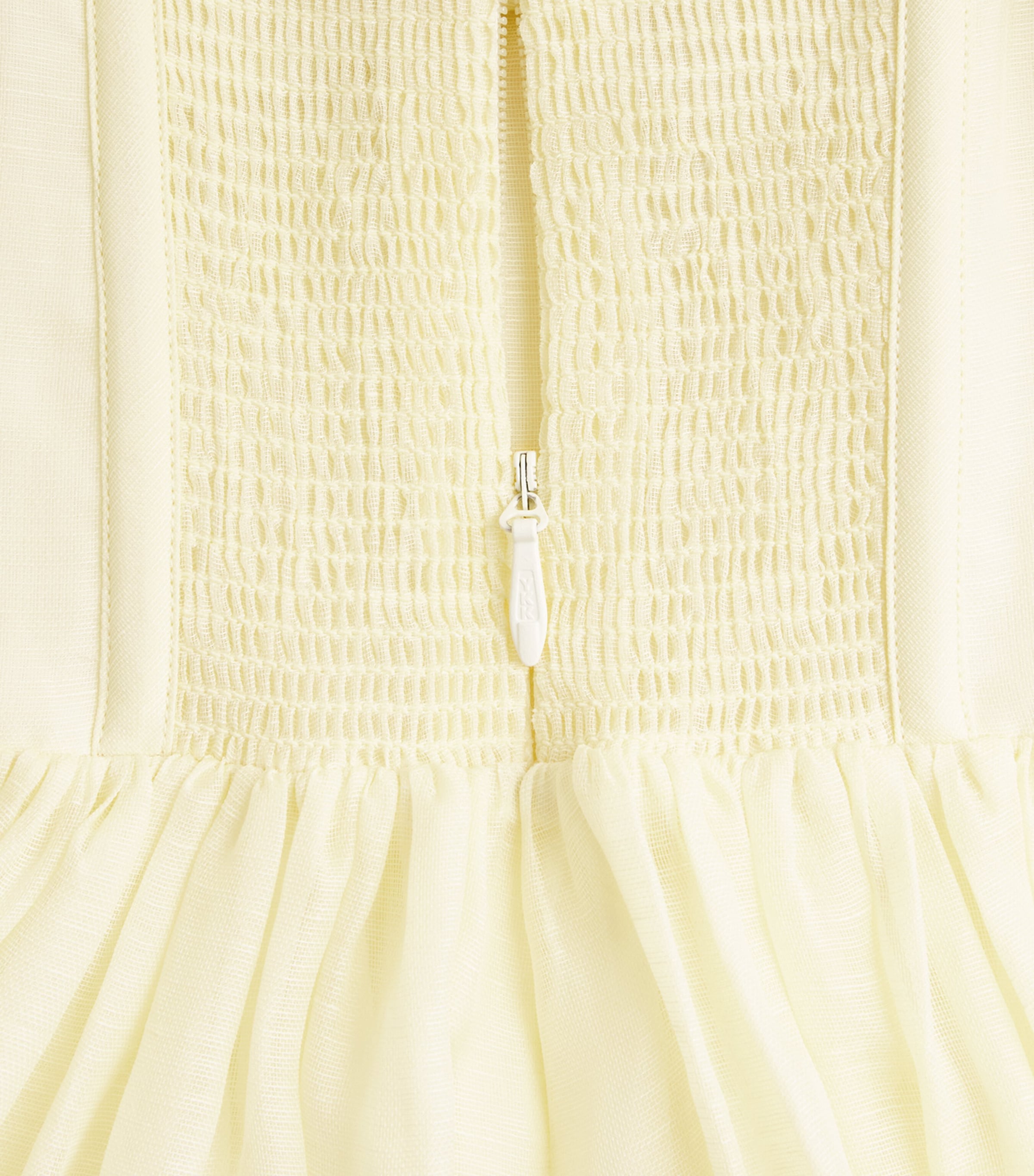 Zimmermann Womens Linen-Silk Belted Midi Dress Lemon Image 6