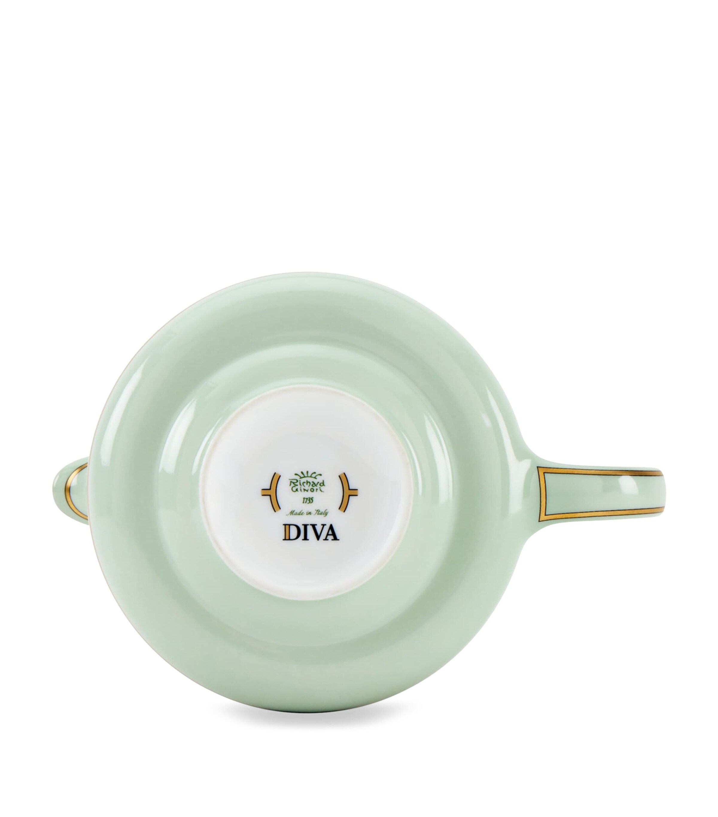 GINORI 1735 Porcelain Colonna Diva Verde Teapot (770ml) Image 3