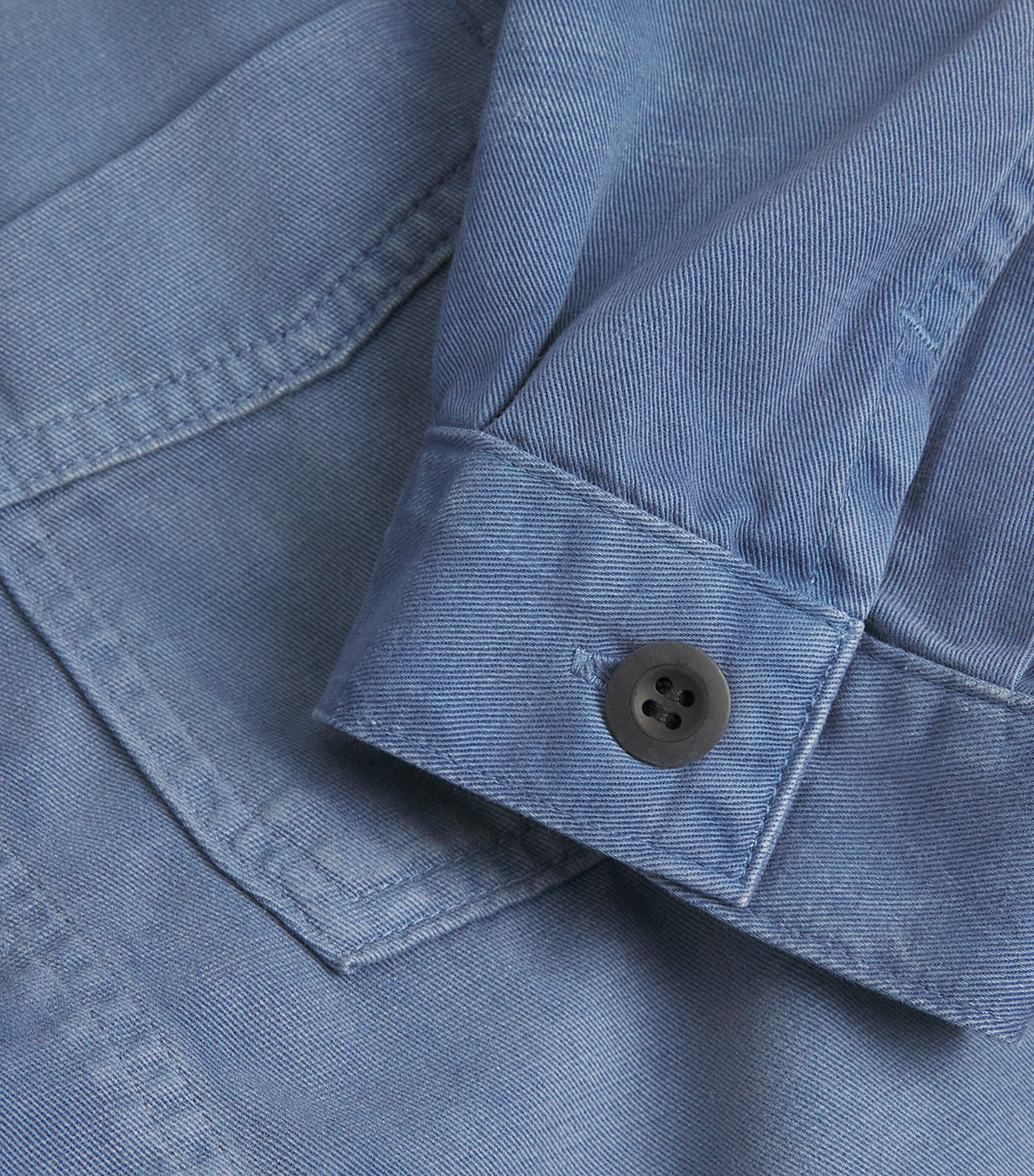 Polo Ralph Lauren Mens Cotton Rustic Overshirt Blue Image 5