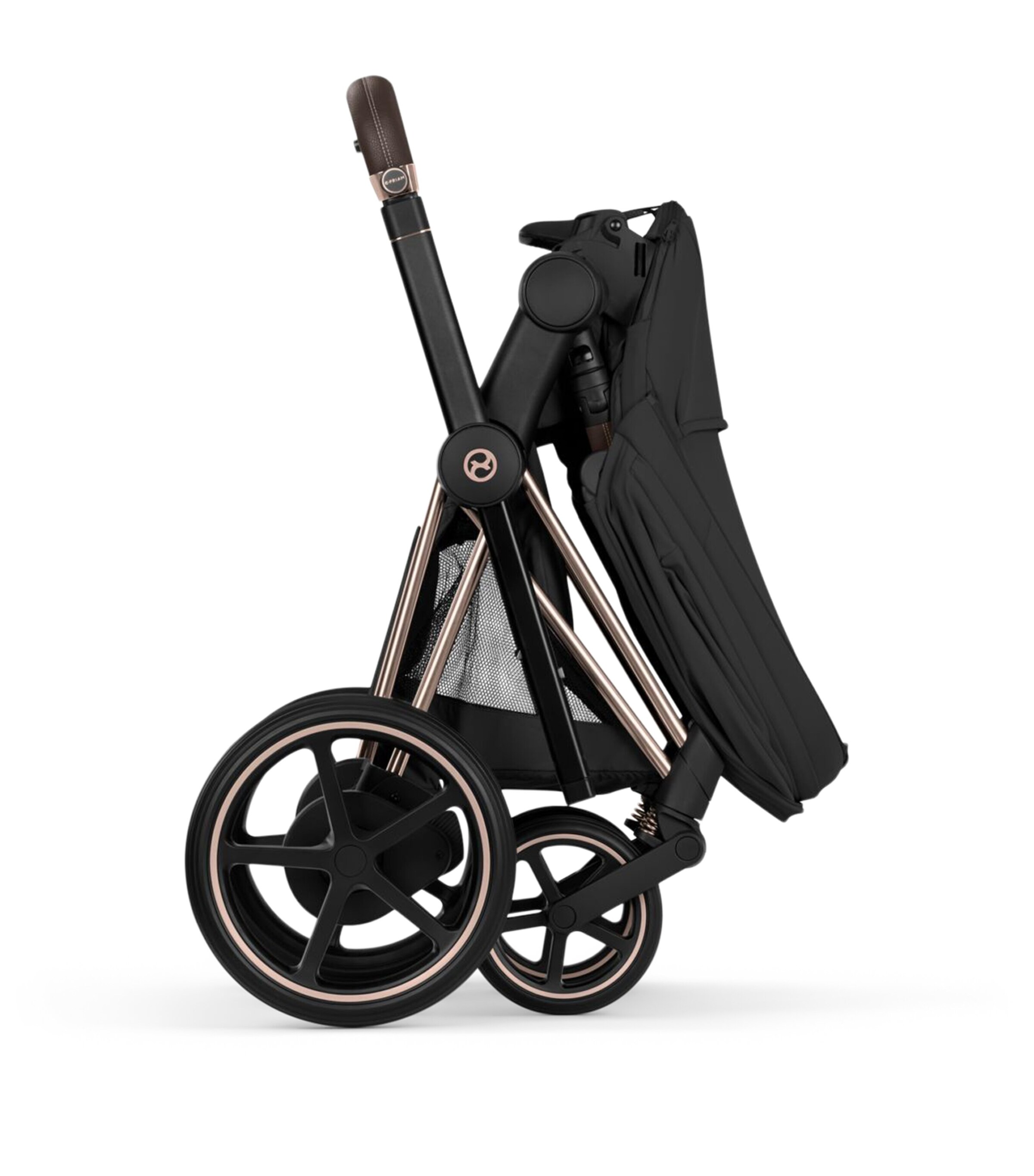 Cybex e-PRIAM Pushchair and Carrycot – Platinum Style Collection Sepia Black Image 12
