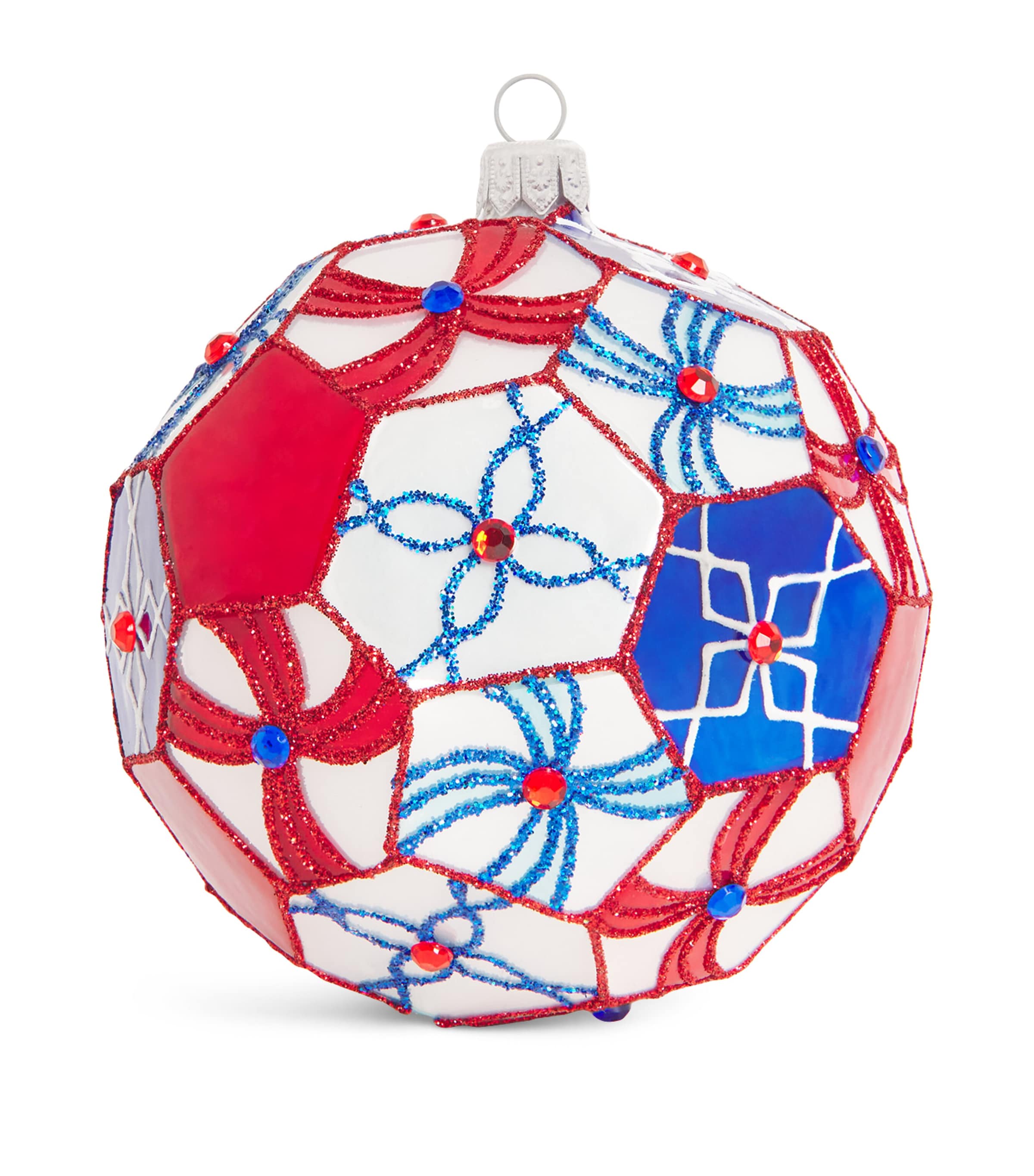 Harrods Hexagonal Folk Bauble In Multi