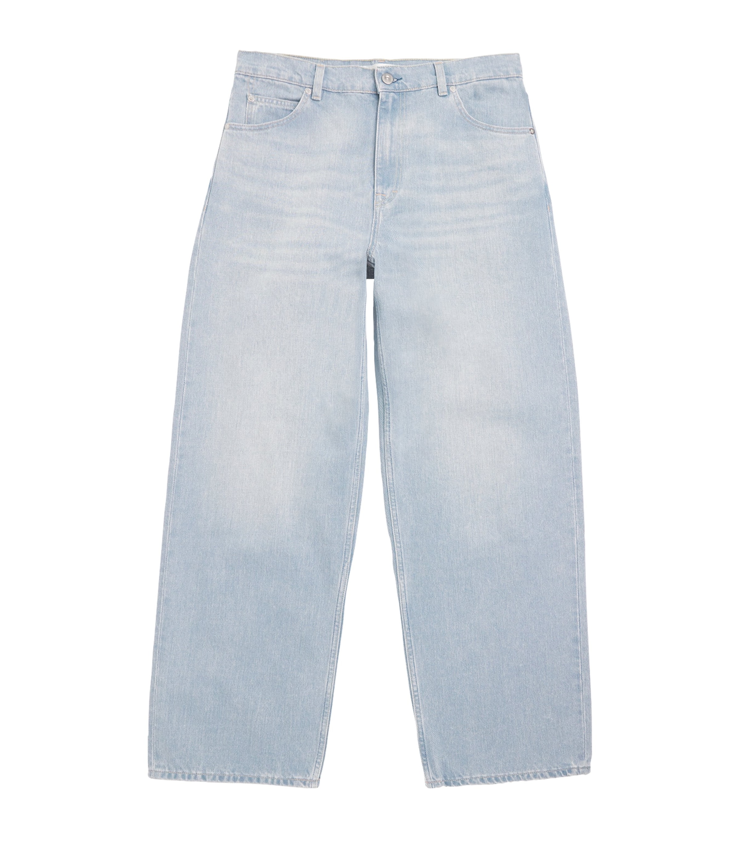 Our Legacy Mens Vast Cut Wide-Leg Jeans Pale Coast Wash Image 1