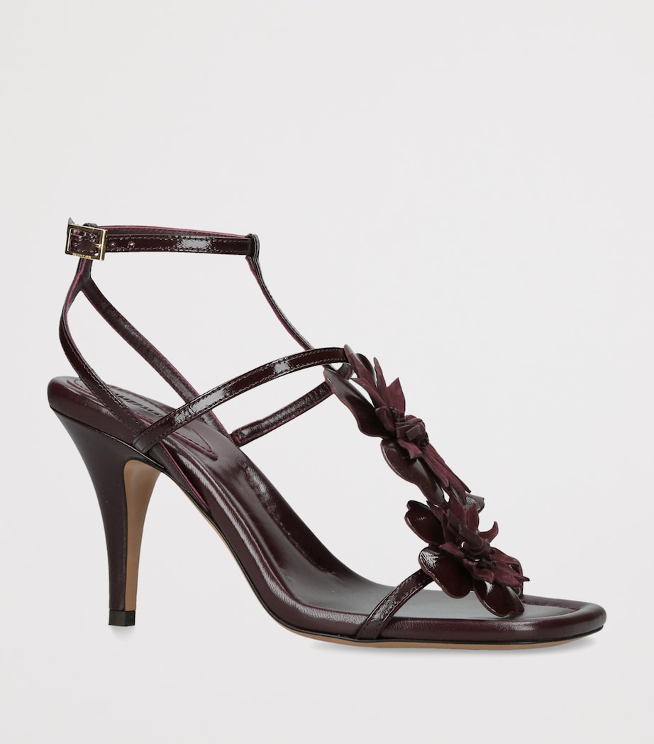 Zimmermann Leather Belara Sandals 85 Wine Comb Image 2