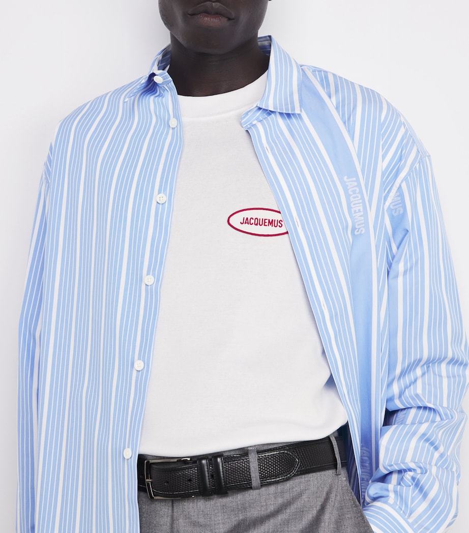 Cotton Logo Patch T-Shirt 1IX-STAT PATCH WHITE Image 6