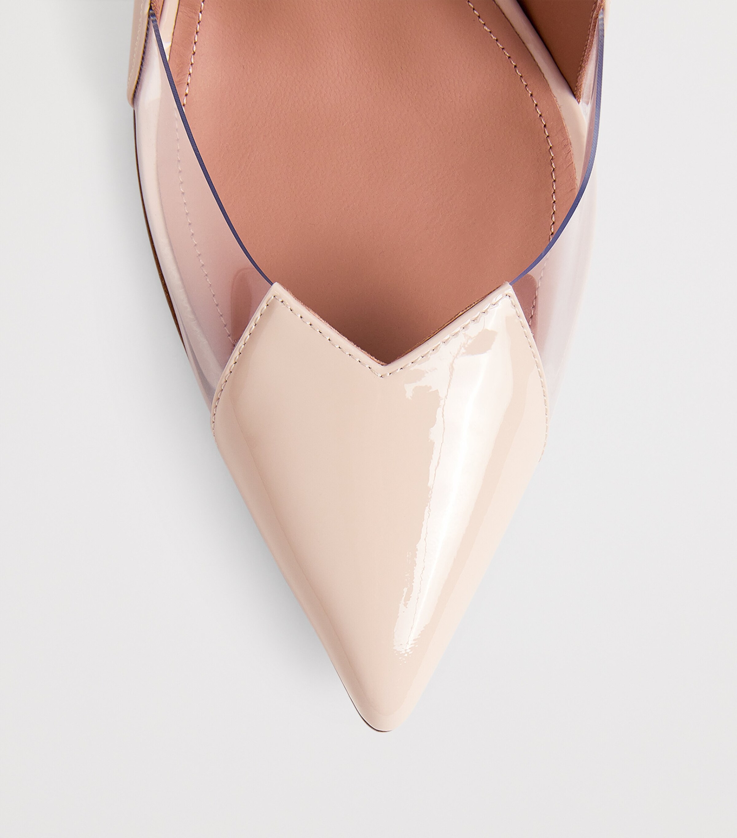 Leather Malia Pumps 100 SHELL Image 5