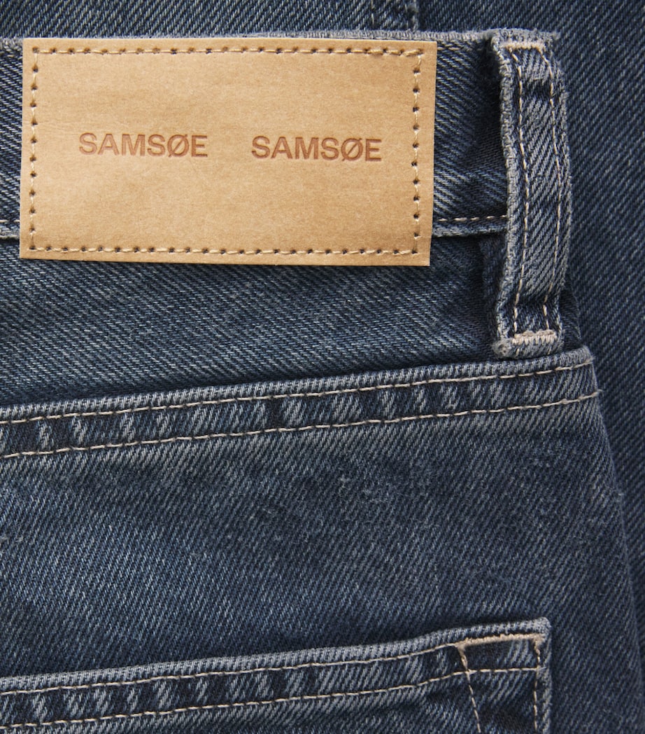 Samsøe Samsøe Mens Curved Relaxed Jeans Mud Wash Image 6