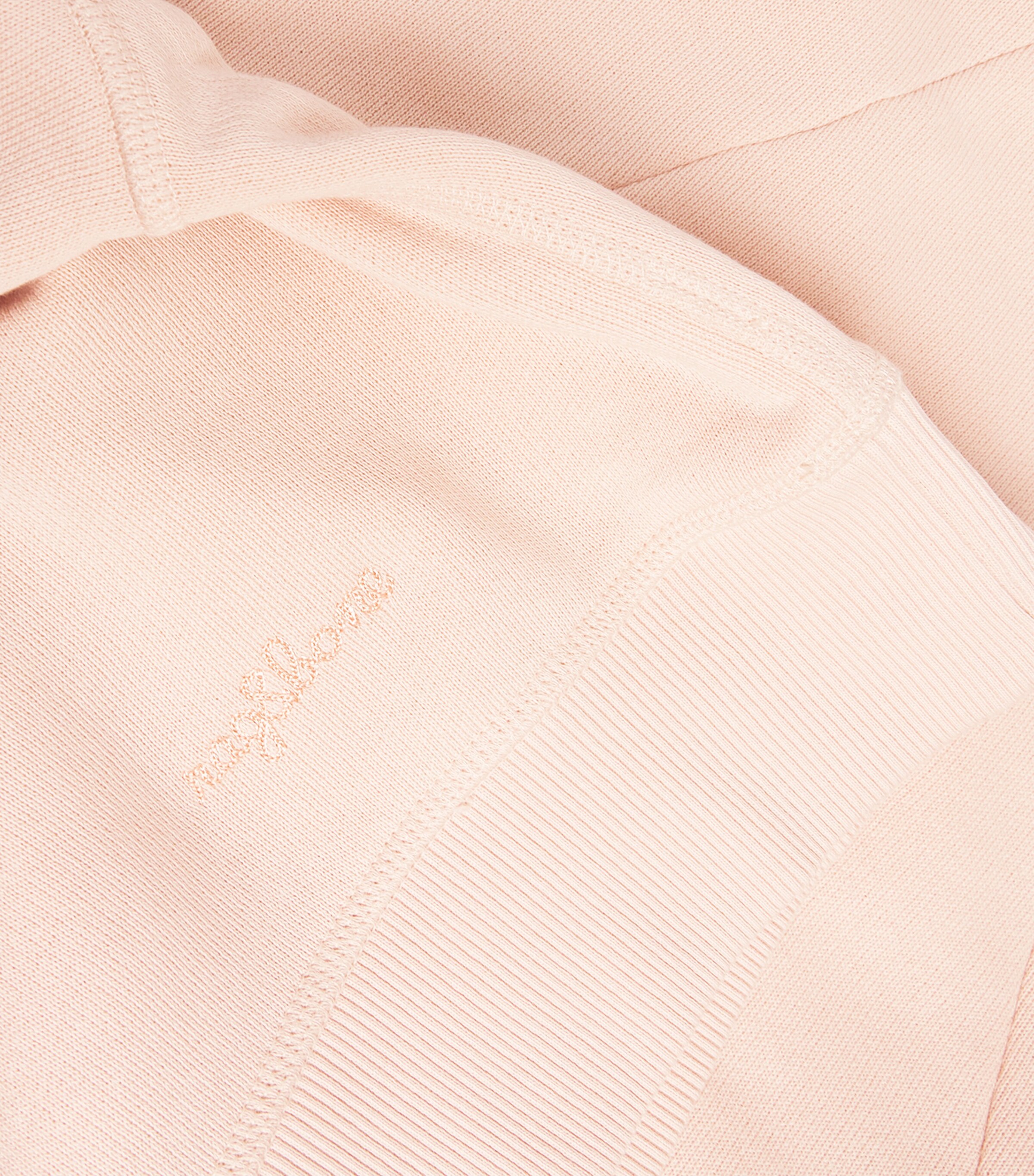 Terry Cloth Cropped Sweatshirt PEACH Image 5